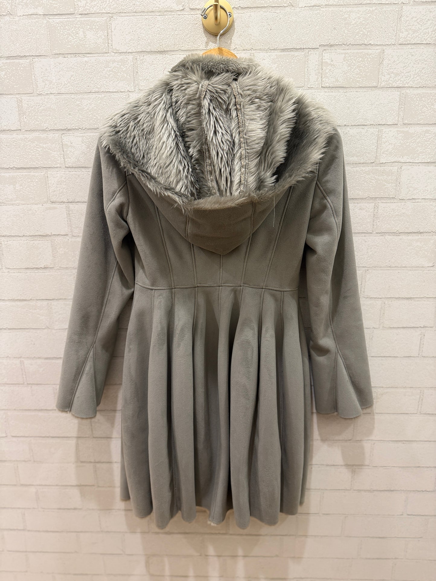 ARMANI EXCHANGE Velvet Midi Zipped Coat/XS-34
