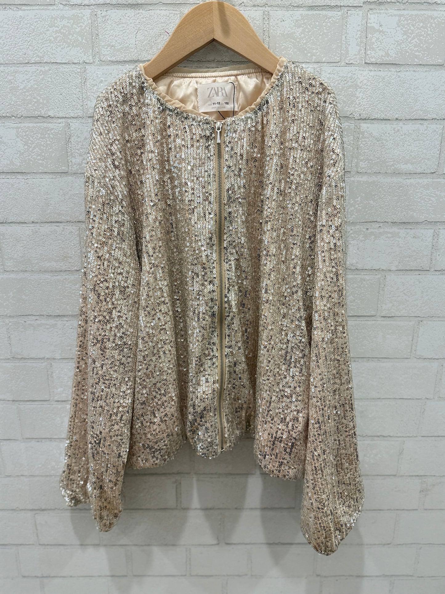 ZARA Sequins Zip Jacket / 11-12Y