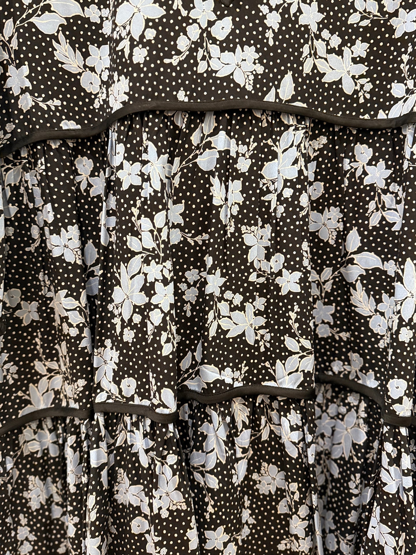 VERONICA BEARD LS Midi Flowers Dress/L-42