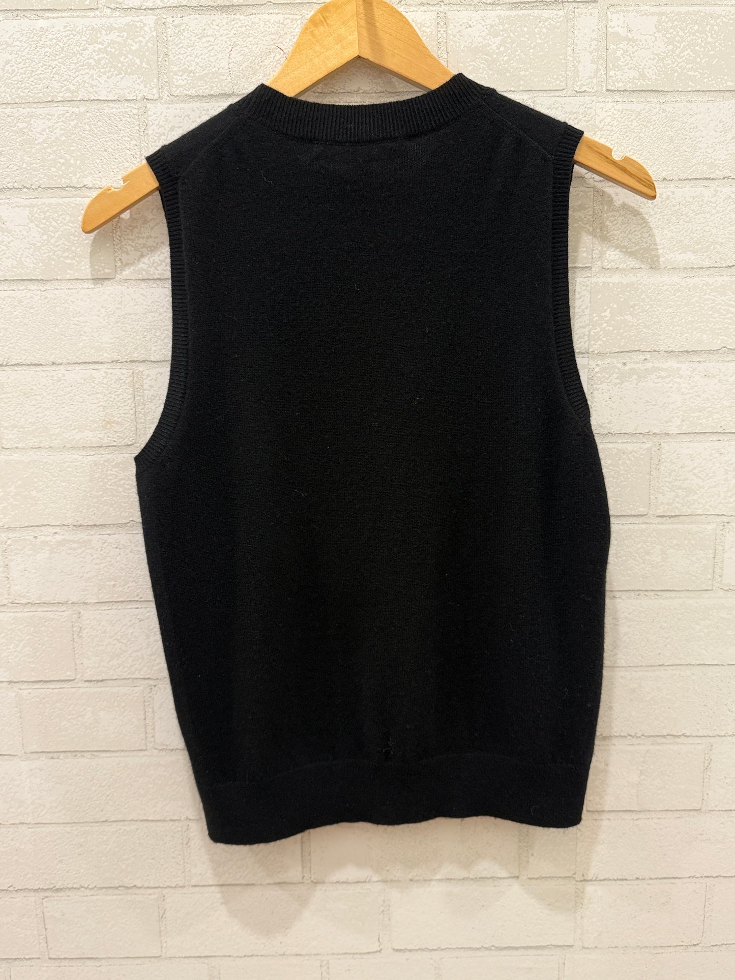 SKULL CASHMERE Tank Top With Skull&Crossbones/ US M-EU38
