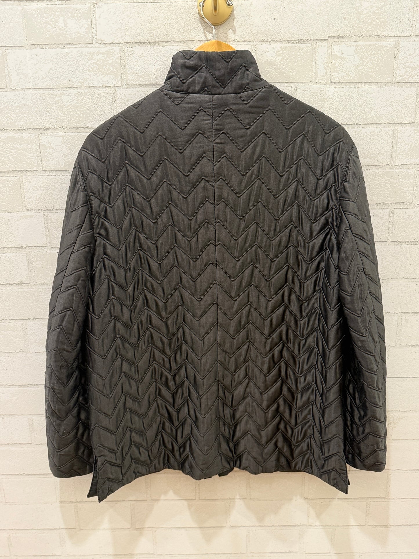 ARMANI COLLEZIONI Quilted High Collar Jacket / M-US6