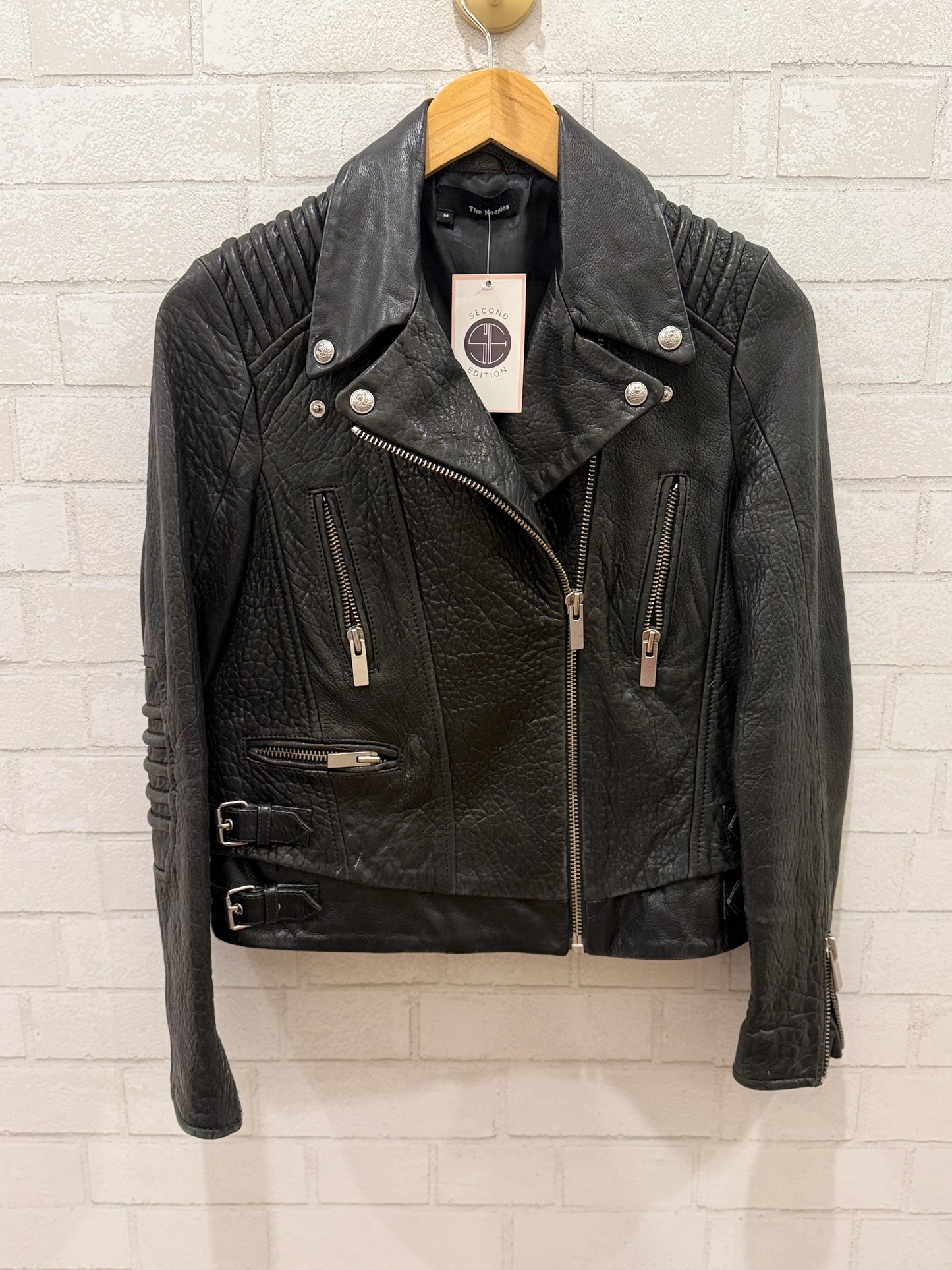 THE KOOPLES Lambskin Leather Perfecto Jacket/M