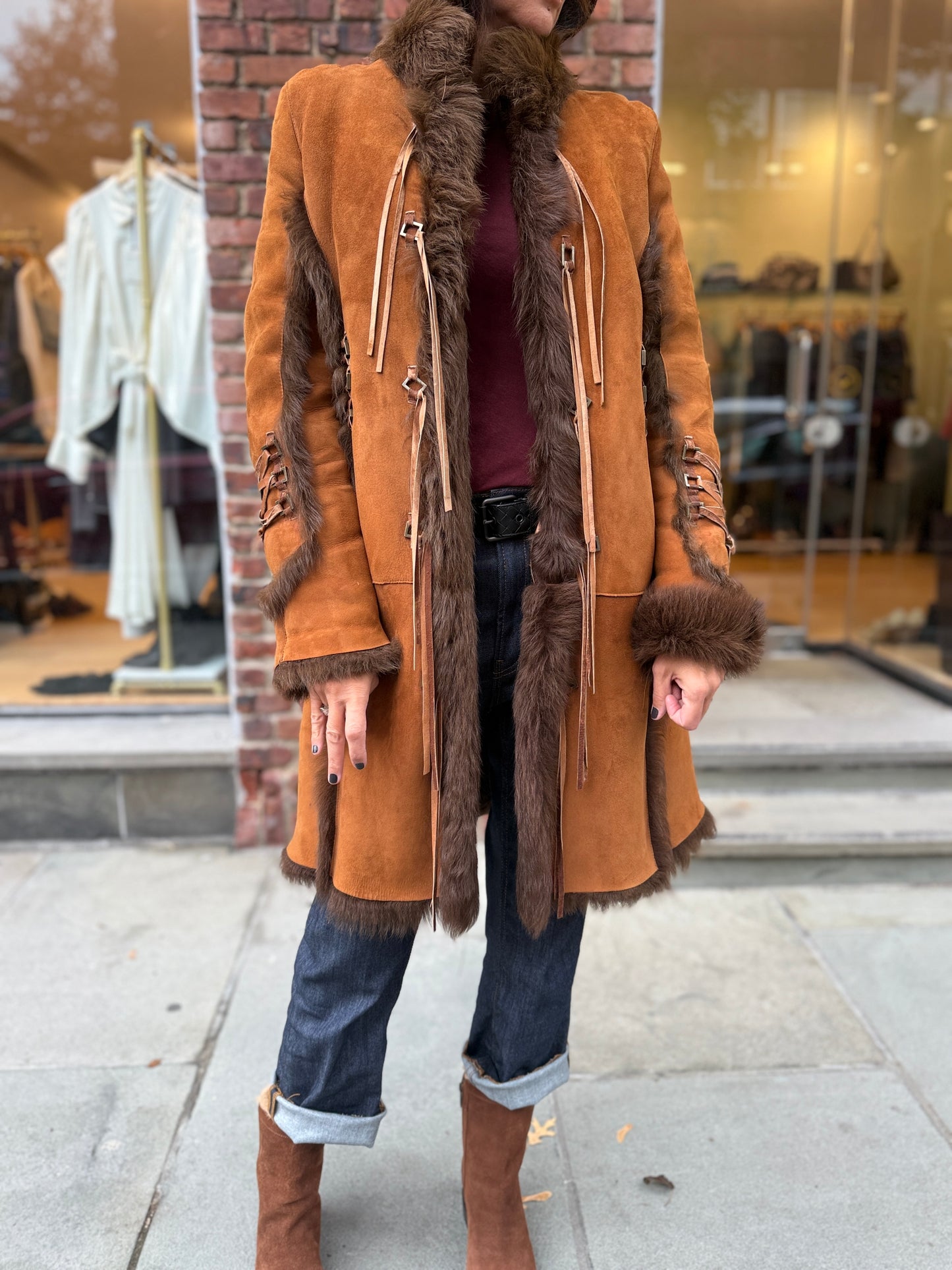 REDI Brown Sherling Coat / M-EU40