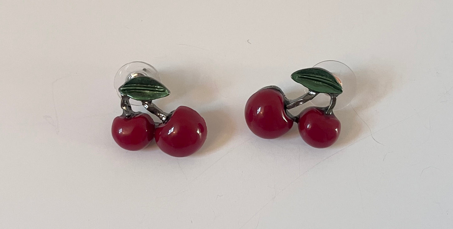 NO BRAND Cherry Earrings