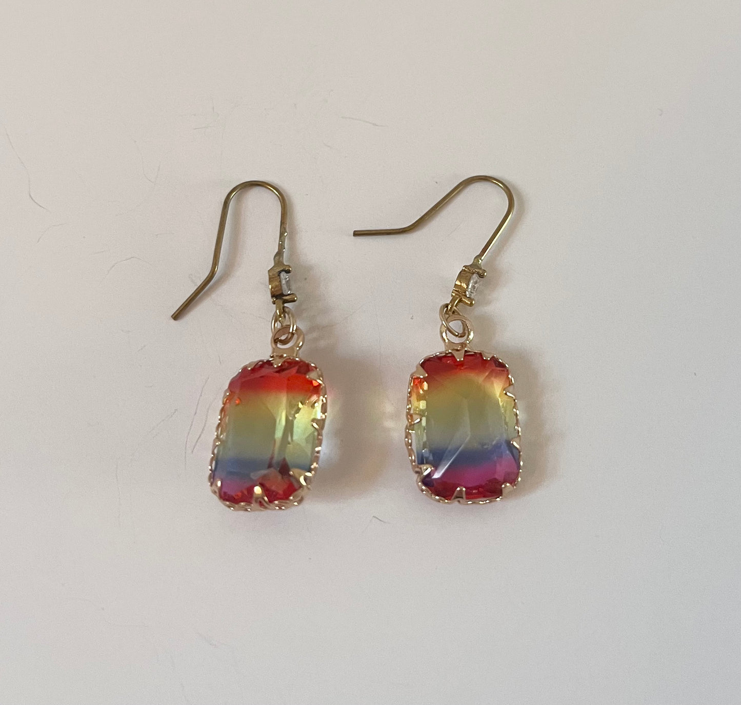 NO BRAND Rainbow Crystal Earrings