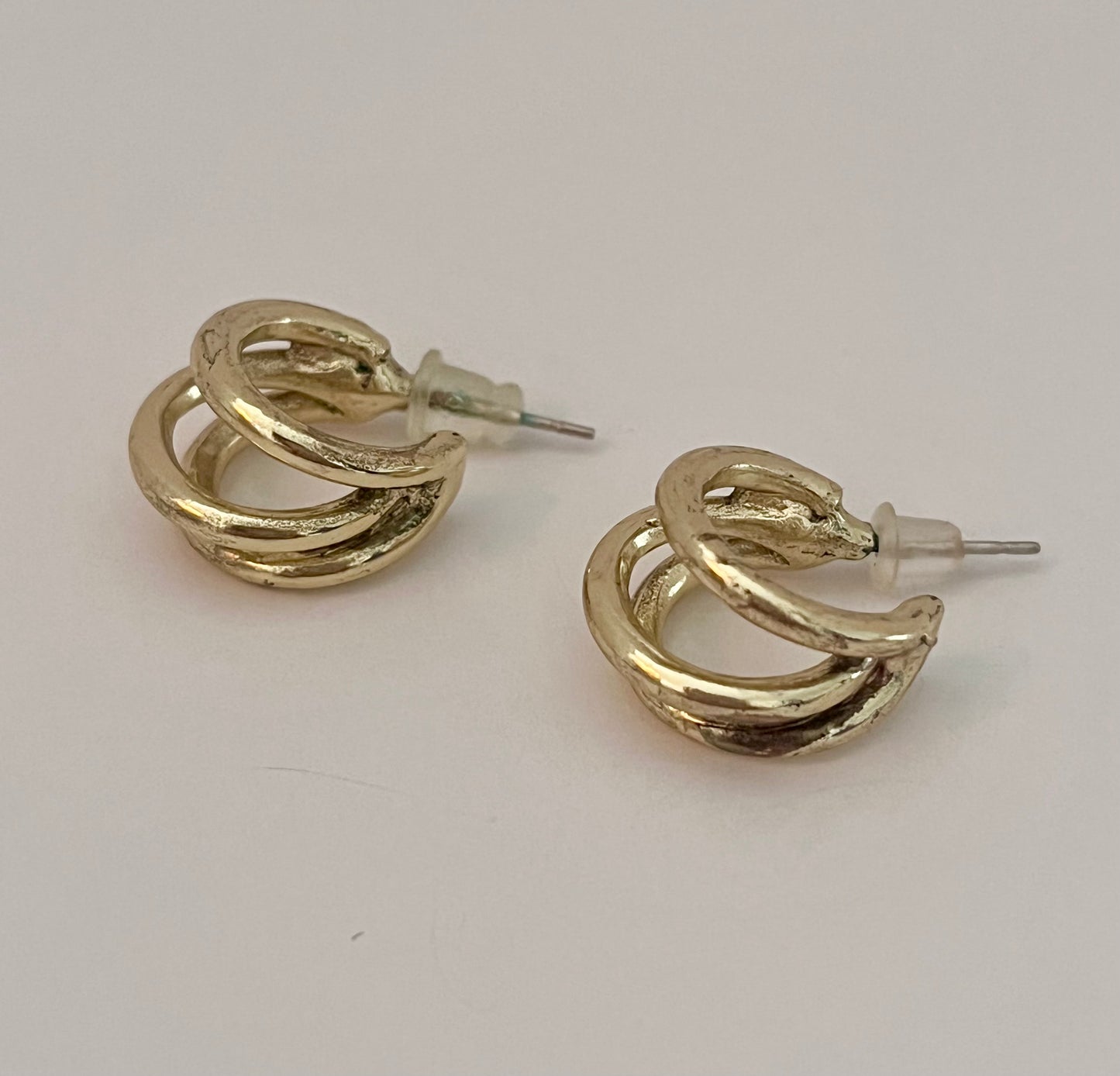 NO BRAND Triple Hoop Earrings