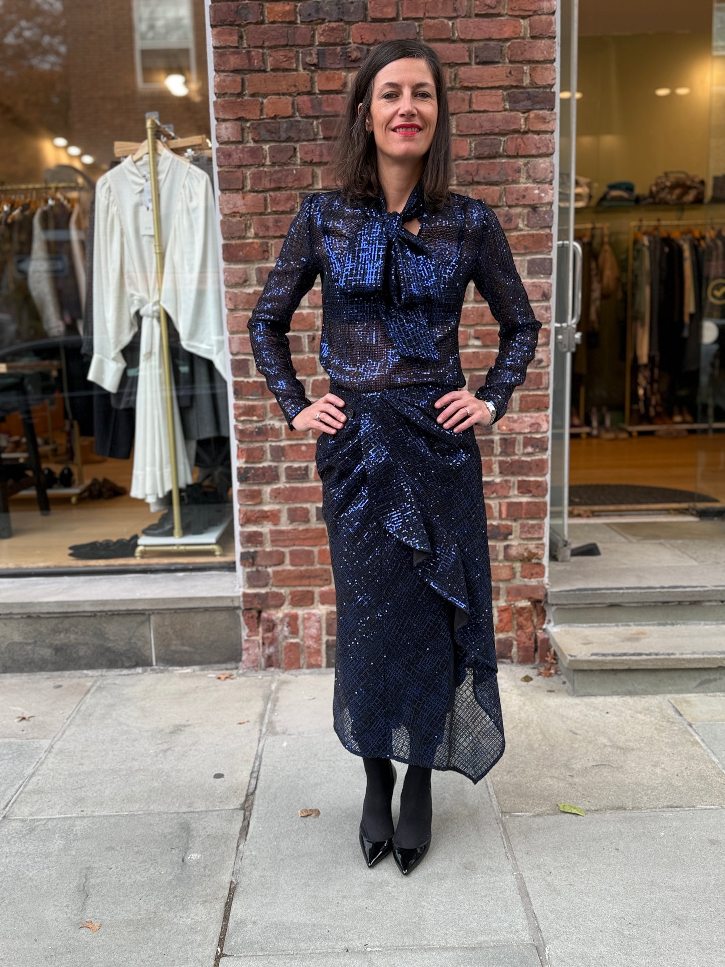 SELF PORTRAIT Skirt and LS Shirt Suit/US4