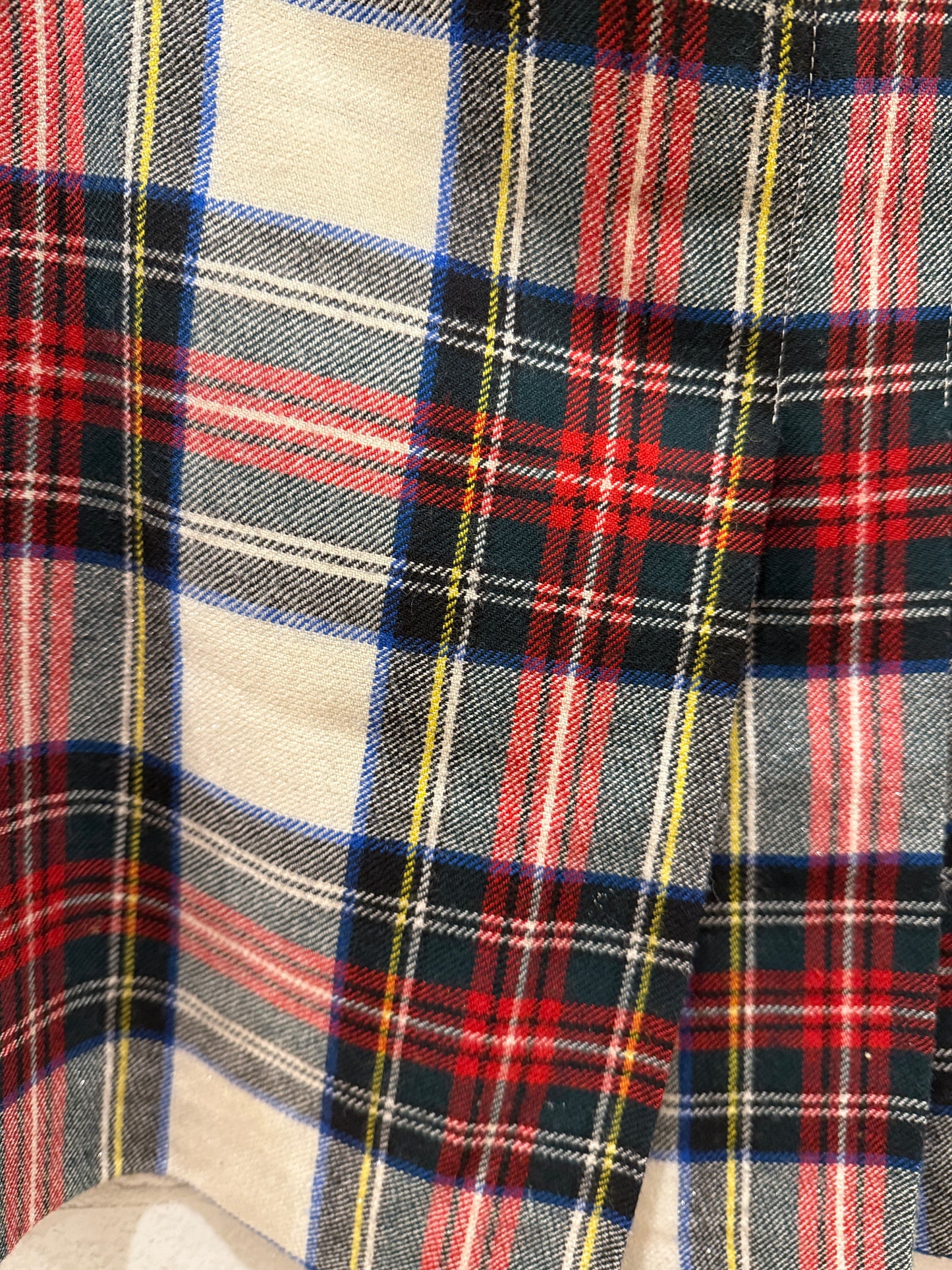 IL GUFO tartan pleated mini skirt/ 10Y