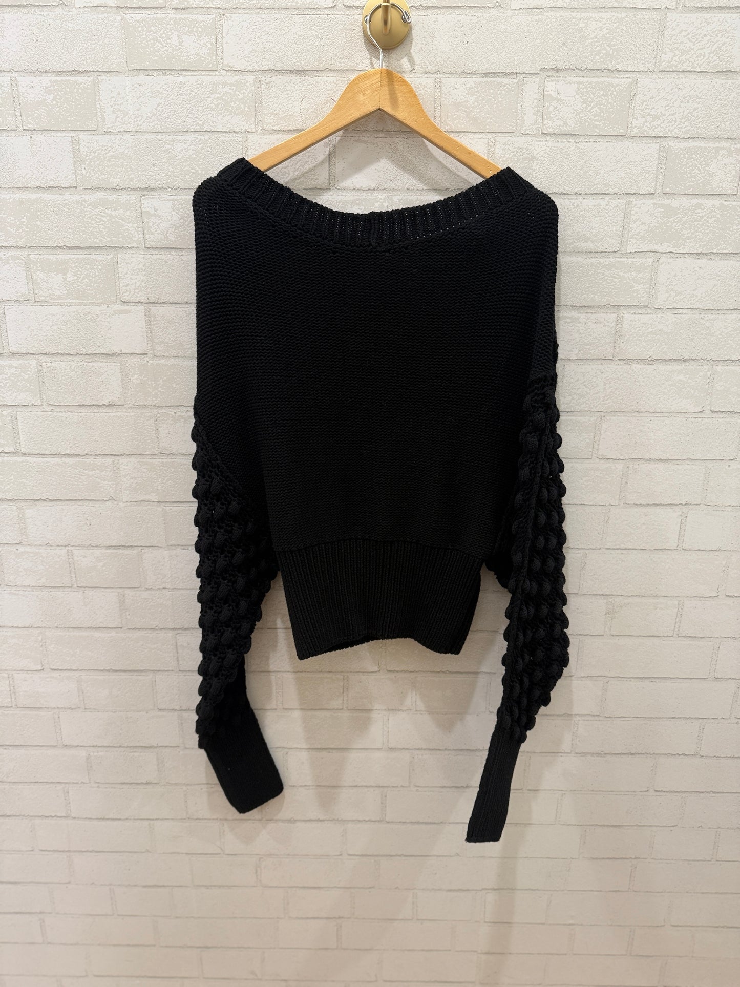 SONIA RYKIEL Textured Sleeves Cardigan / L