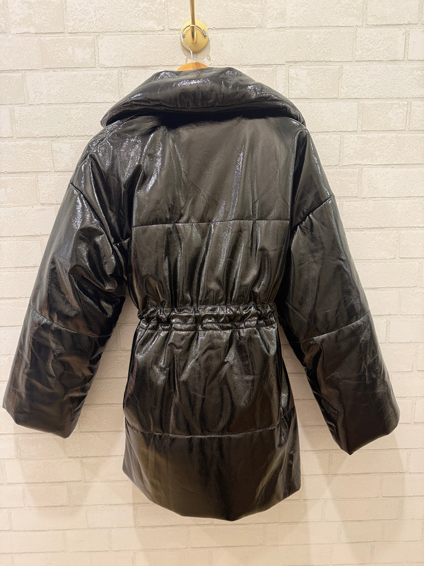 PROENZA SCHOULER White Label Oversized Laquered Puffer Coat/ M