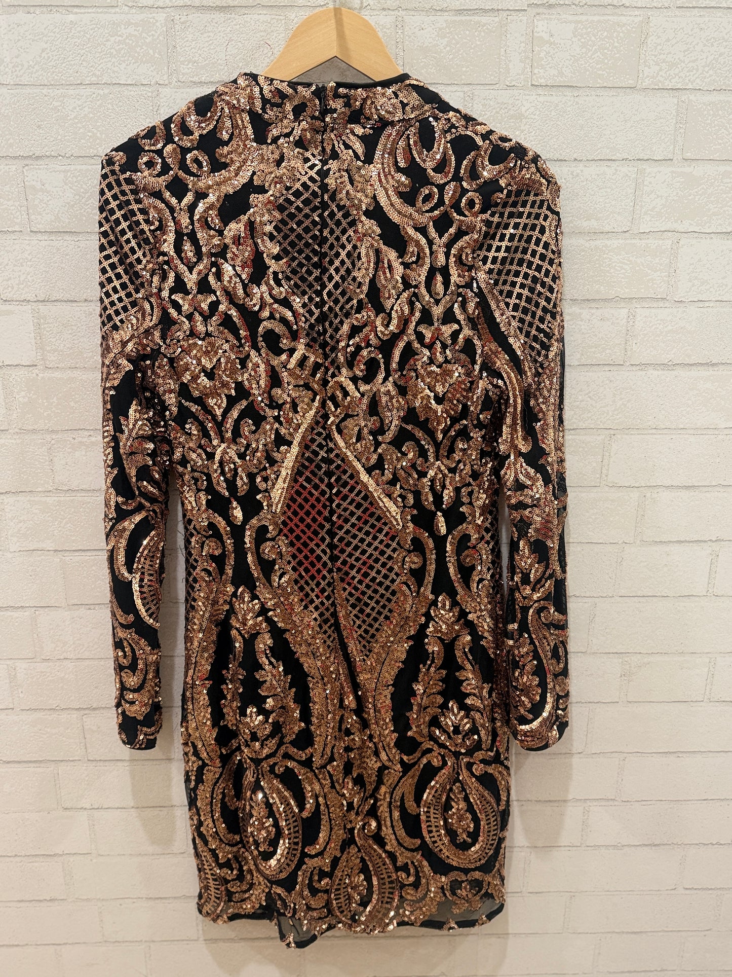 QUIZ LS Sequin Midi Dress/ US M-EU38