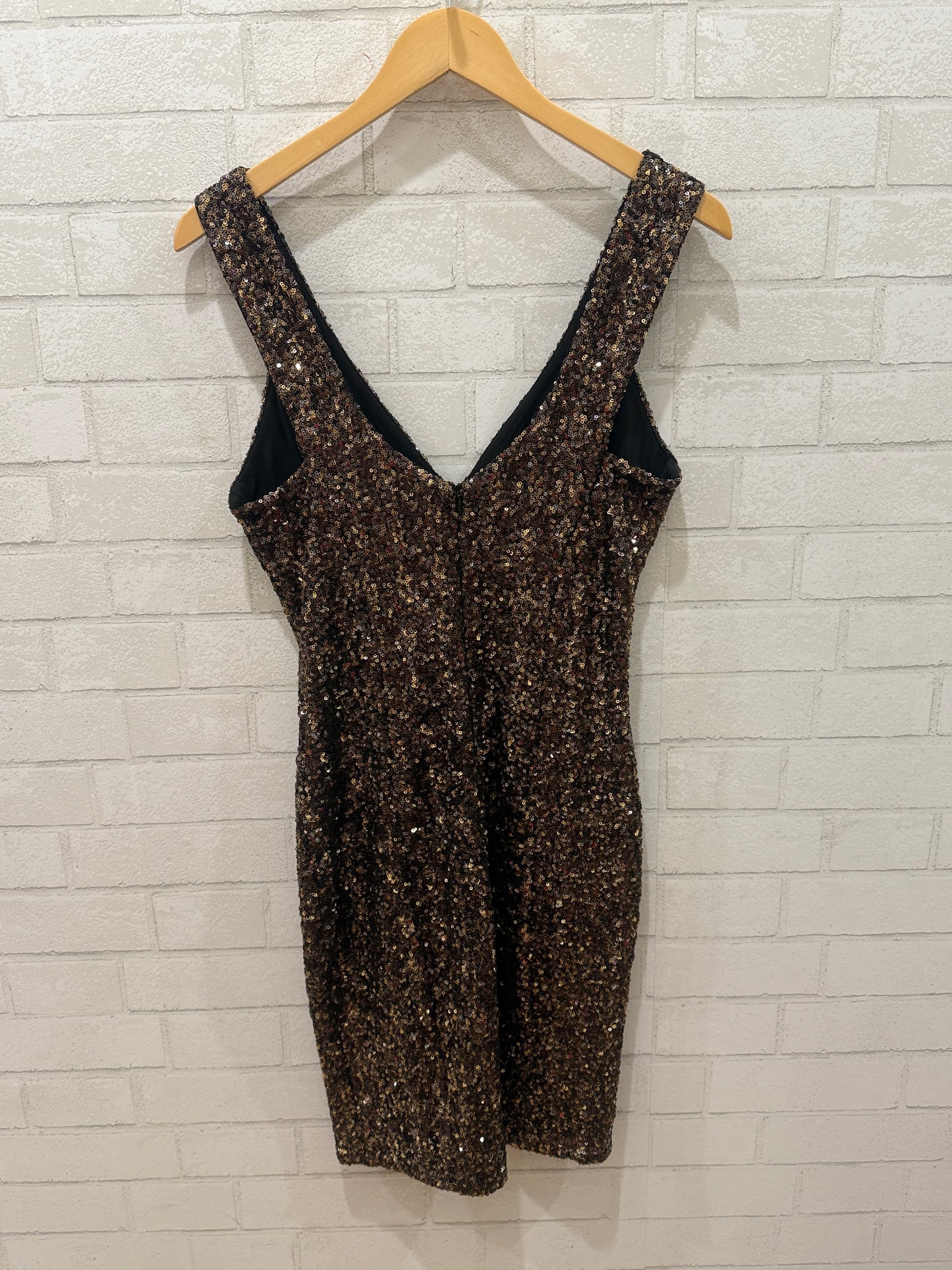 DRESS THE POPULATION Sleeveless Sequin Dress / M