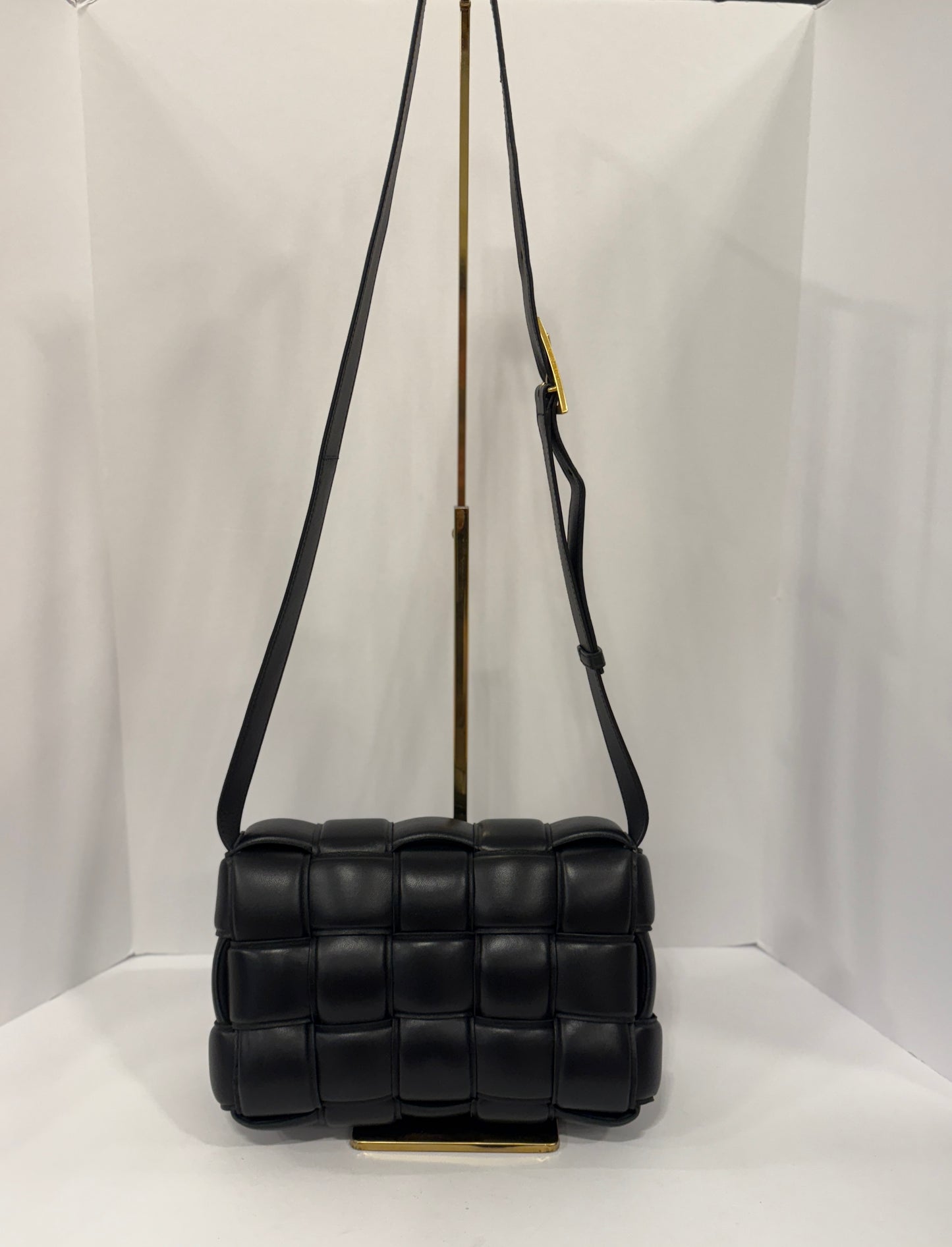 BOTTEGA VENETA Cassette Crossbody in Black Lambskin — Authentic Pre-Owned | Daniel Lee Quiet Luxury