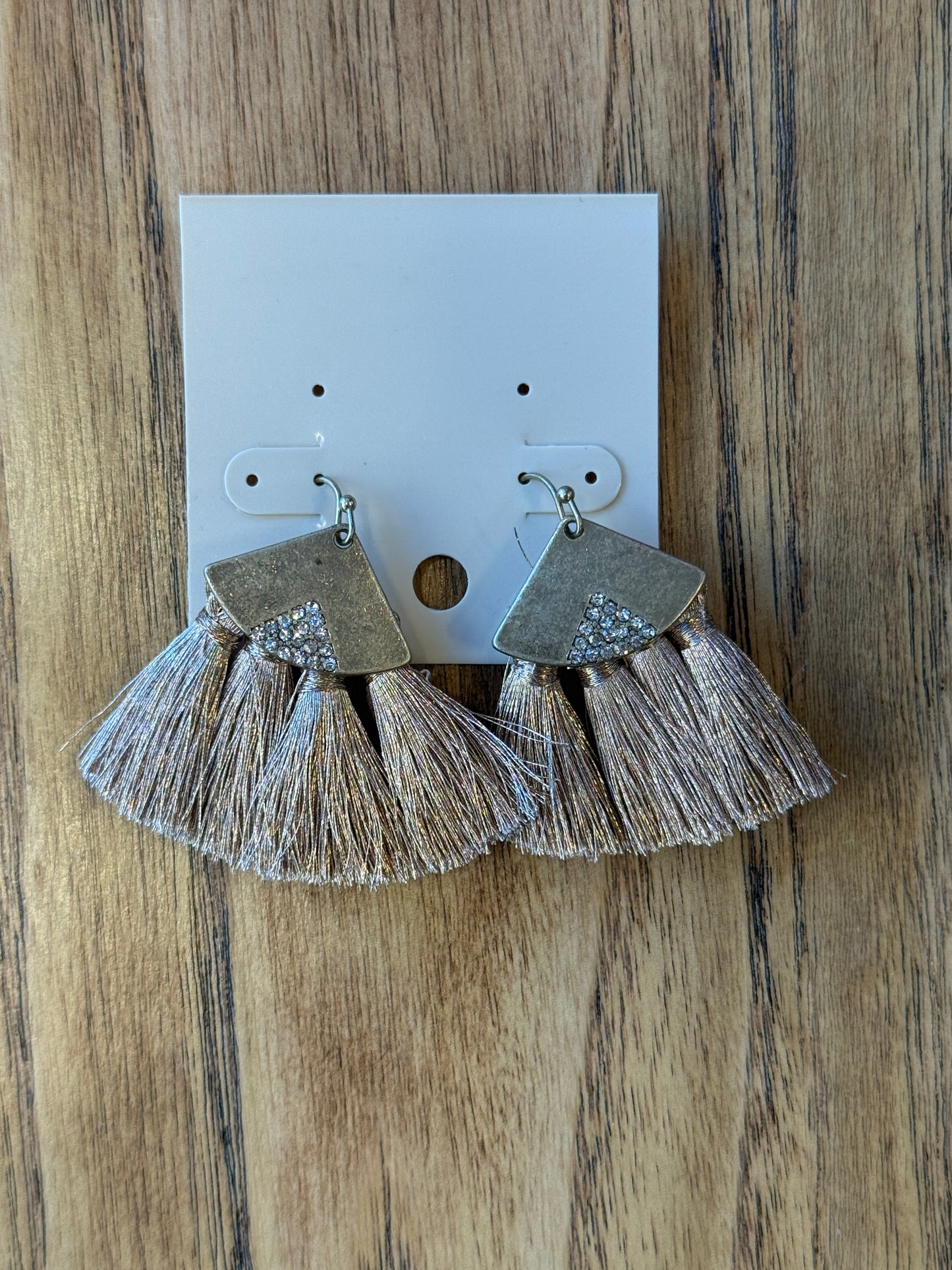 NO BRAND Pendant Fringes Earrings