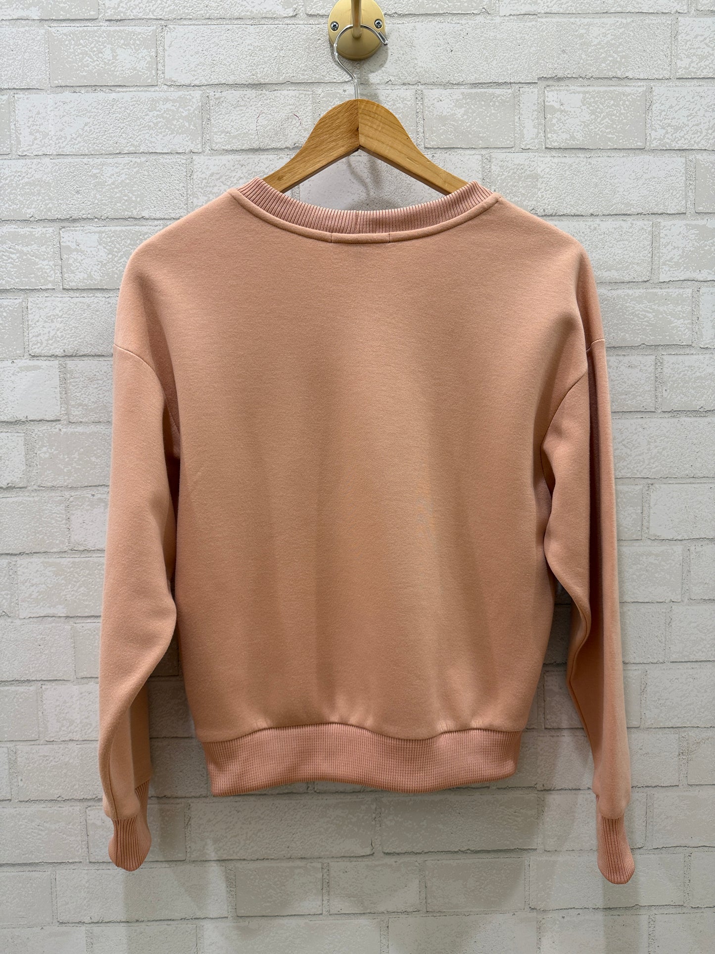 MAJE Cotton LS Printed Sweater/S