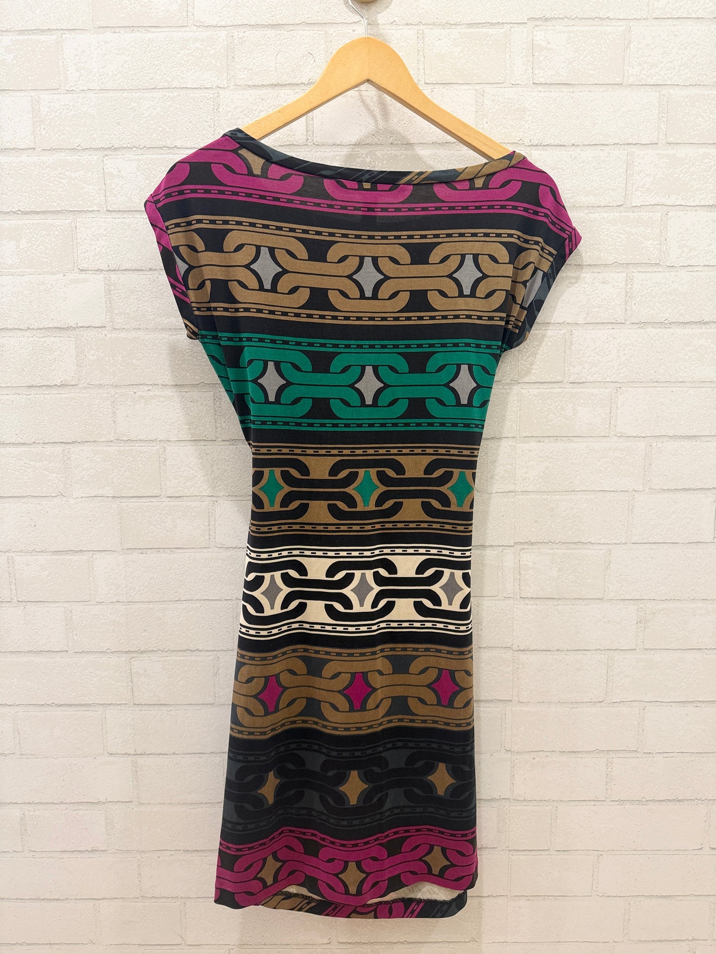 DVF Silk Sleeveless Mini Printed Dress/XS-EU34