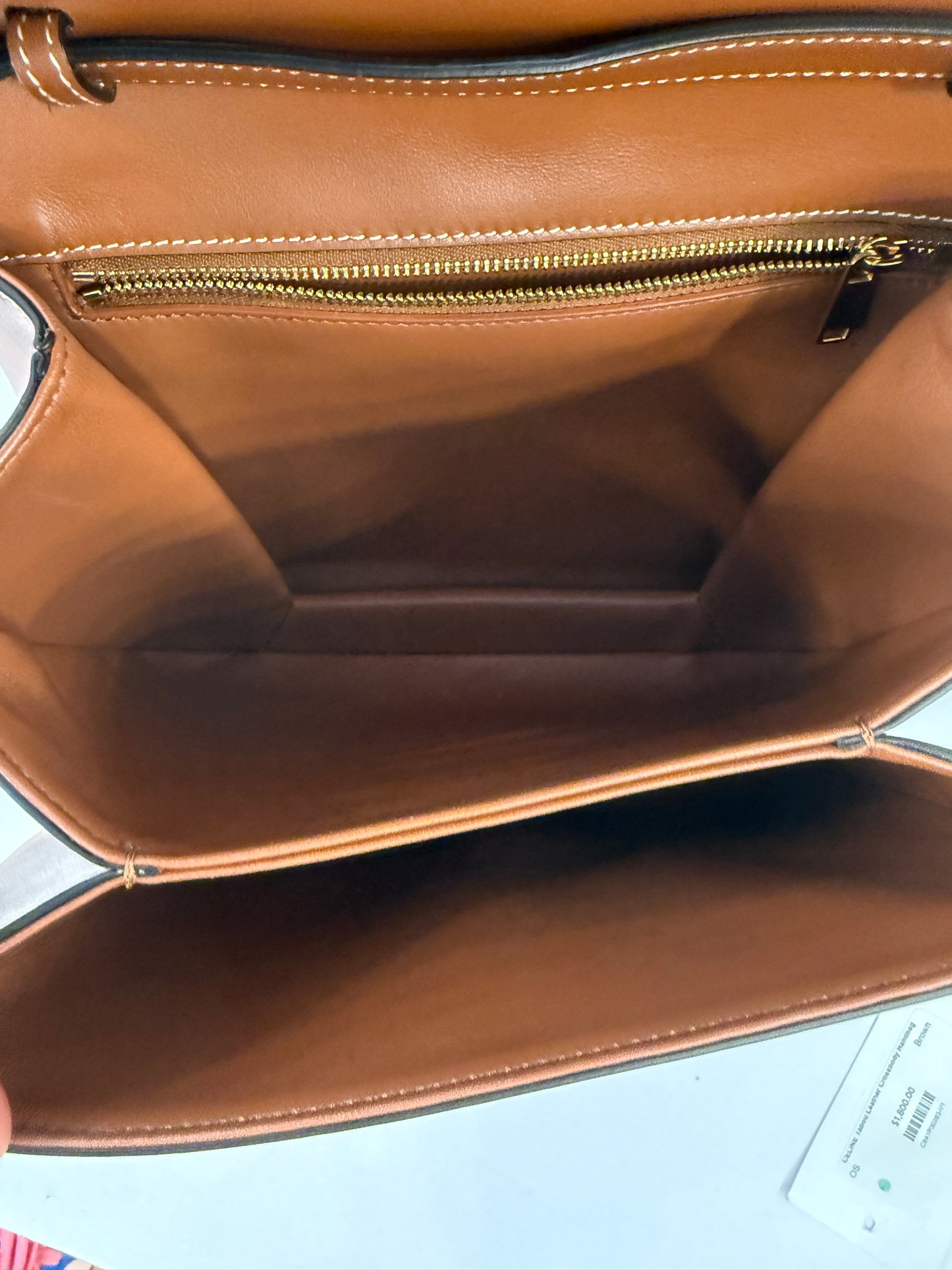 CELINE Tabou Leather Crossbody Handbag