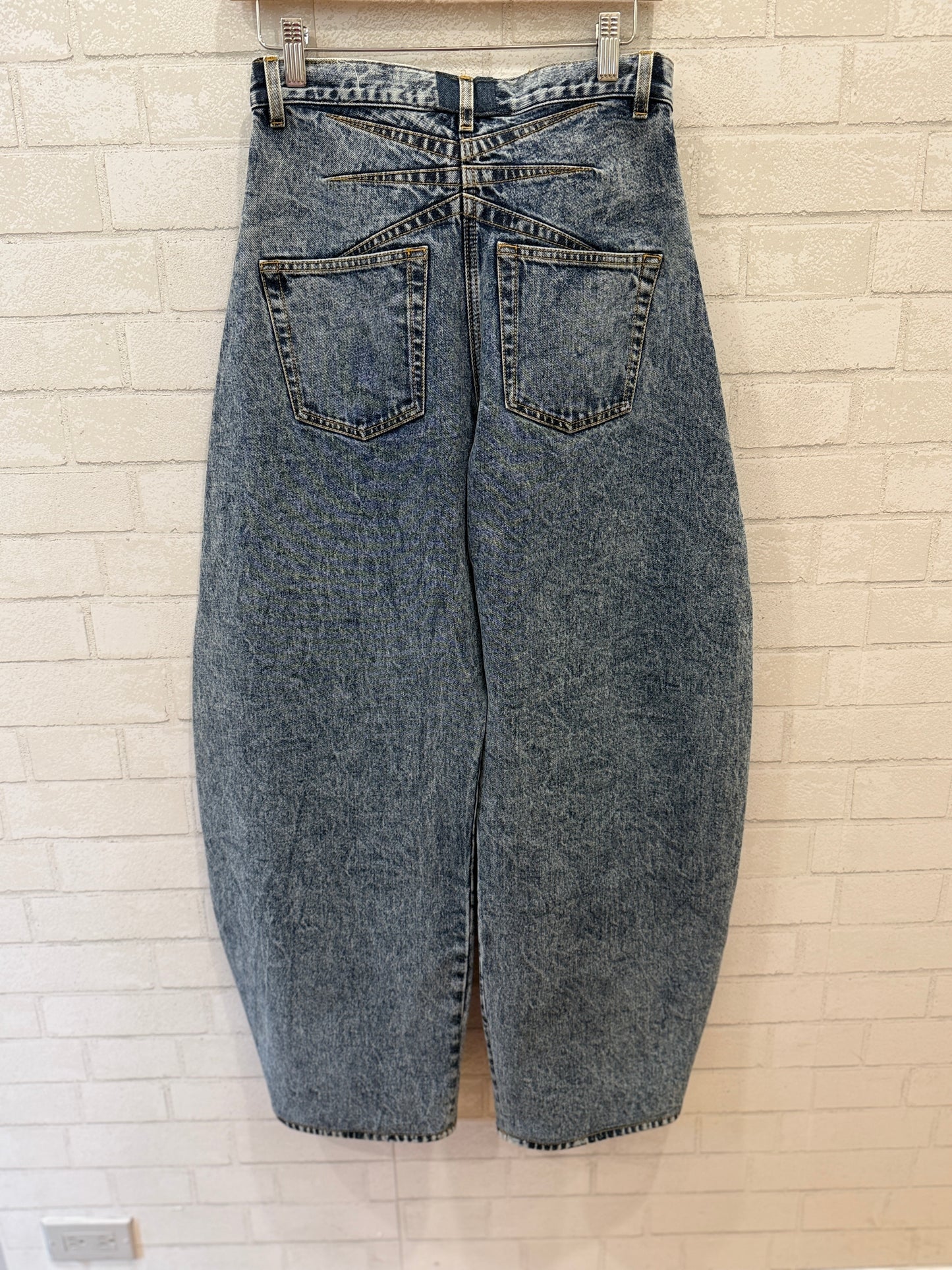 ALAIA High Rise Barrel Jeans/S