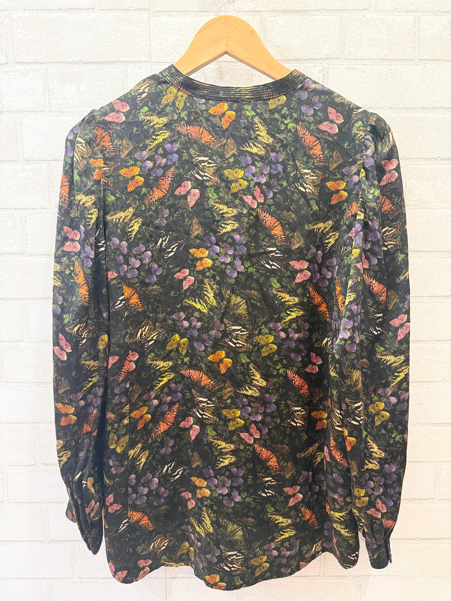 JOHNNY WAS WORKSHOP LS Butterflies Blouse / S
