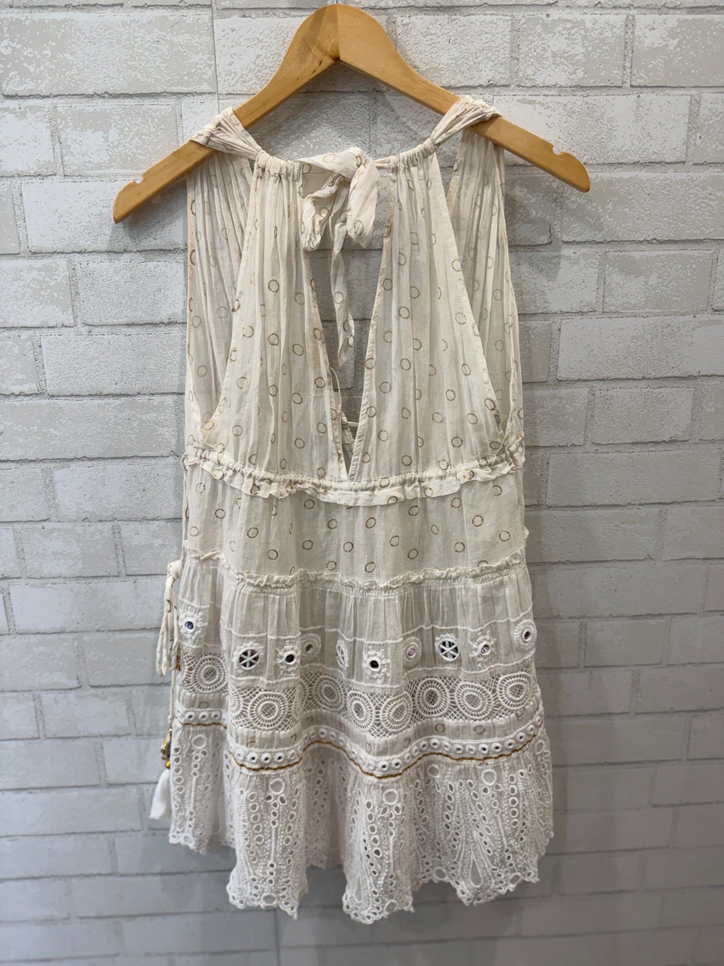 RAMY BROOK Cotton Embroidered Luisa Cover Up/XS