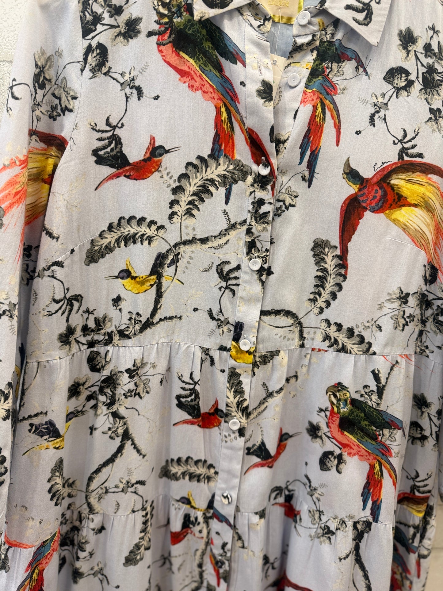 ERDEM LS Bird Print Maxi Dress / M-US8
