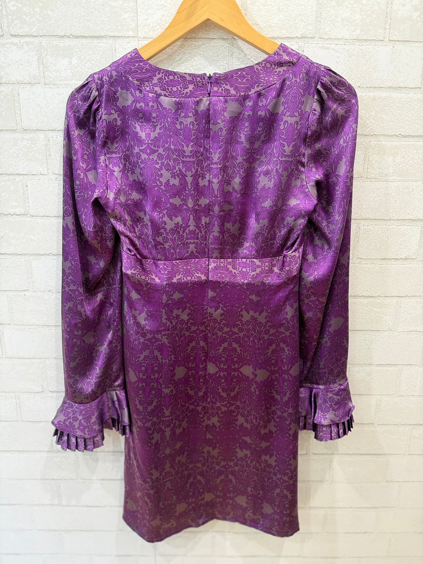 NANETTE LEPORE Silk LS A Line Mini Dress/ M