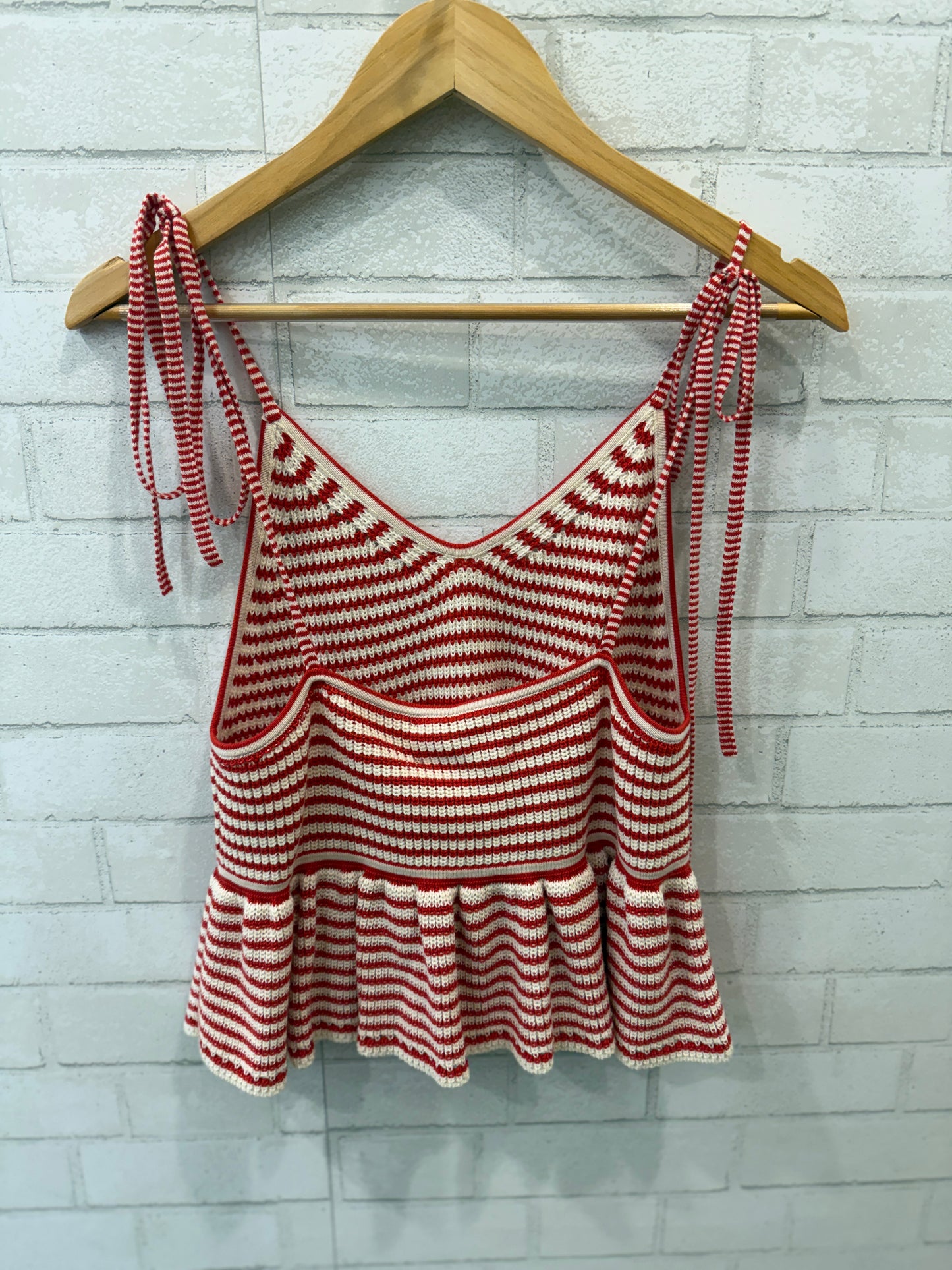 ELEVEN SIX NWT Cotton Knitted Stripes Print Cami Top/M