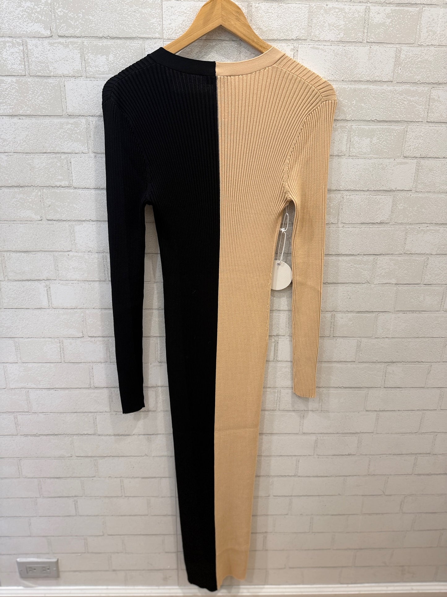 STAUD NWT LS Knitted Buttoned Up Shoko Sweater Midi Dress/L
