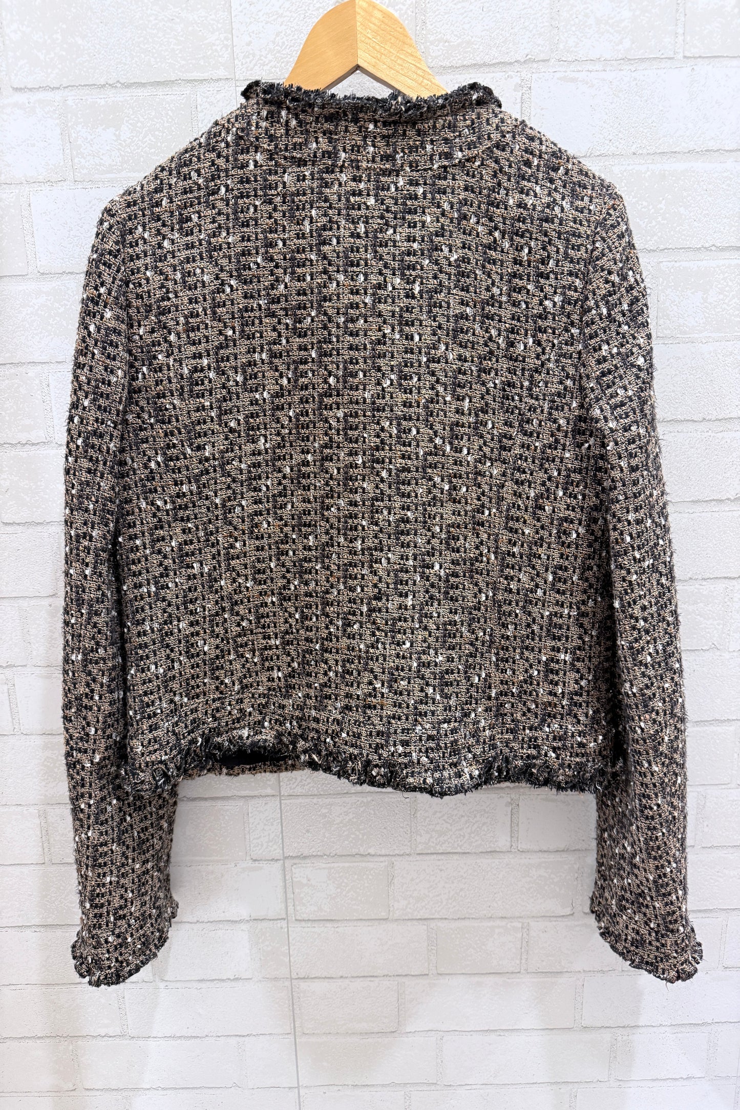 TORY BURCH Tweed Crop Open Jacket / M-US8