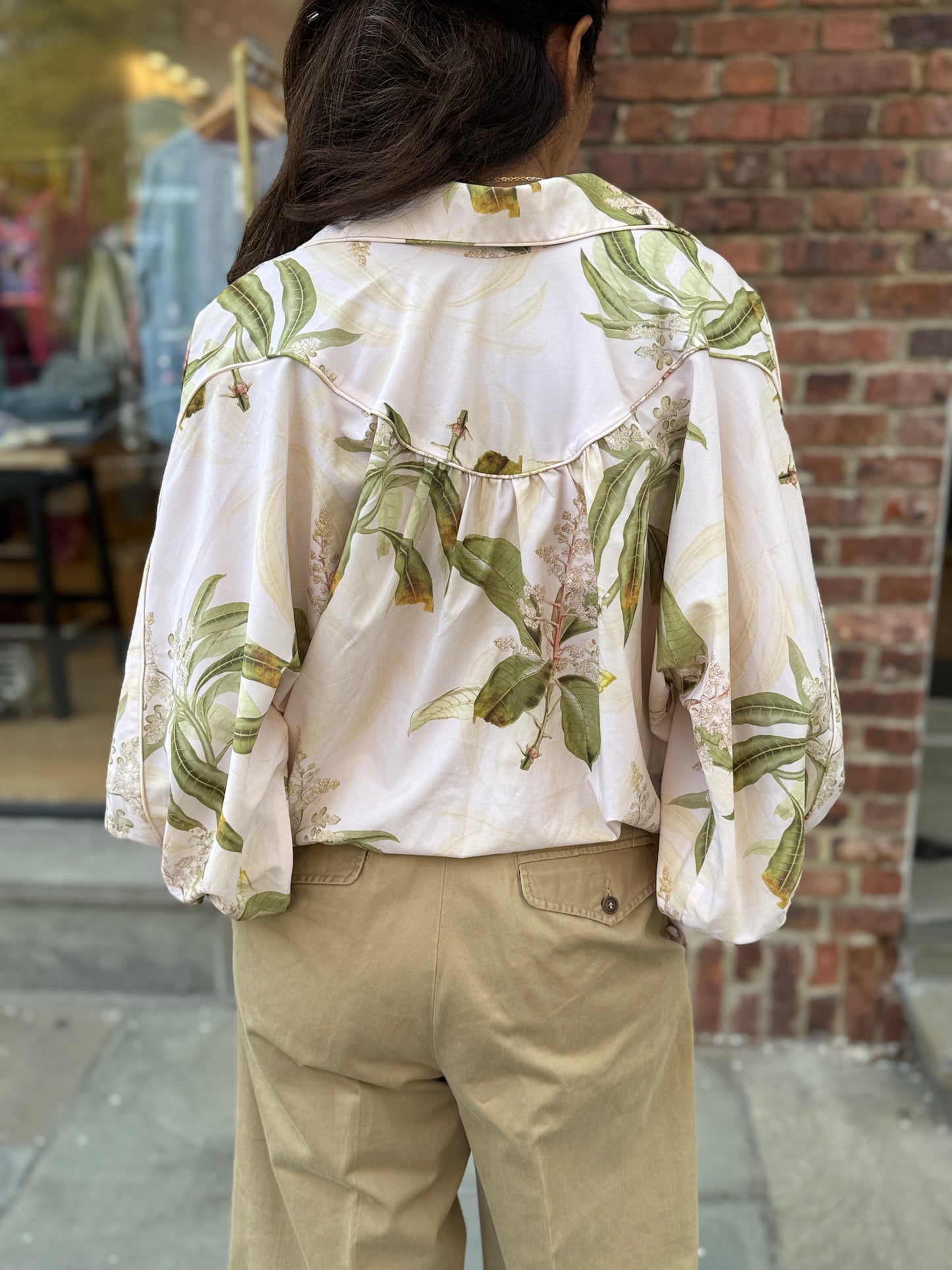 GORETTY MEDINA Flower Print LS Shirt/S
