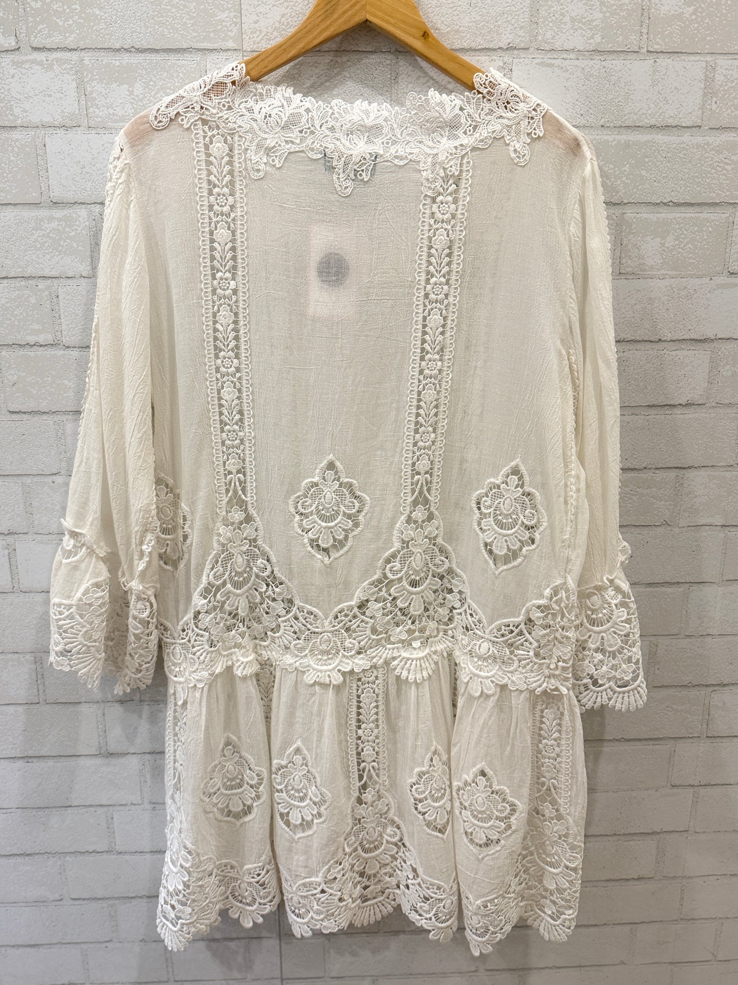 ANTICA SARTORIA BY GIACOMO CIRQUE Cotton Embroidered Mini Dress