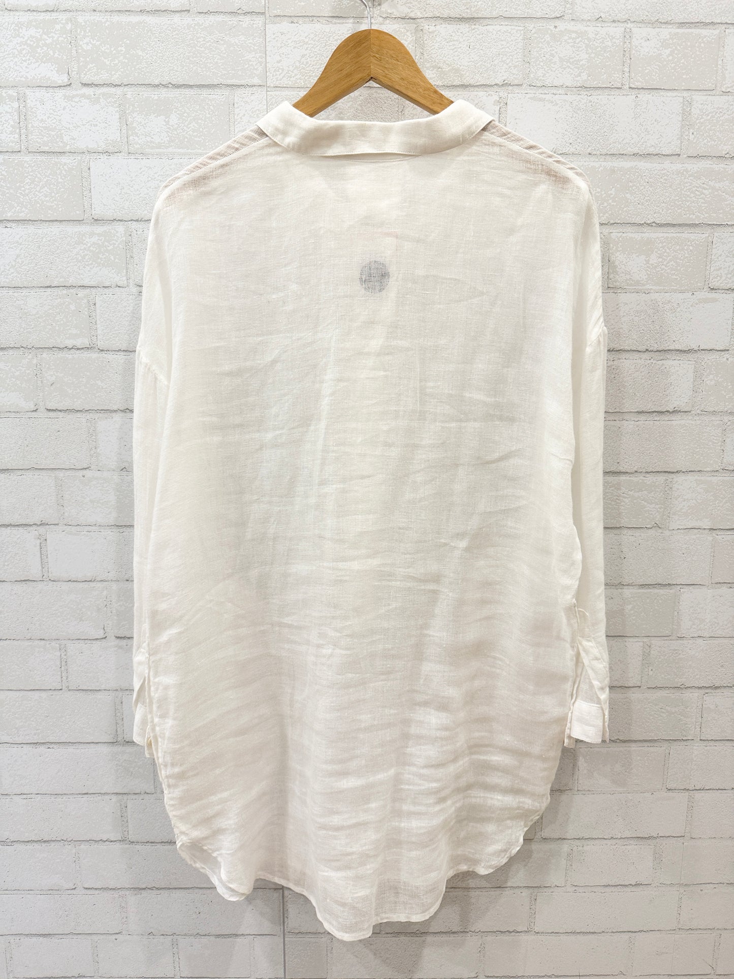 ZYGA Linen LS Mini Dress/ S