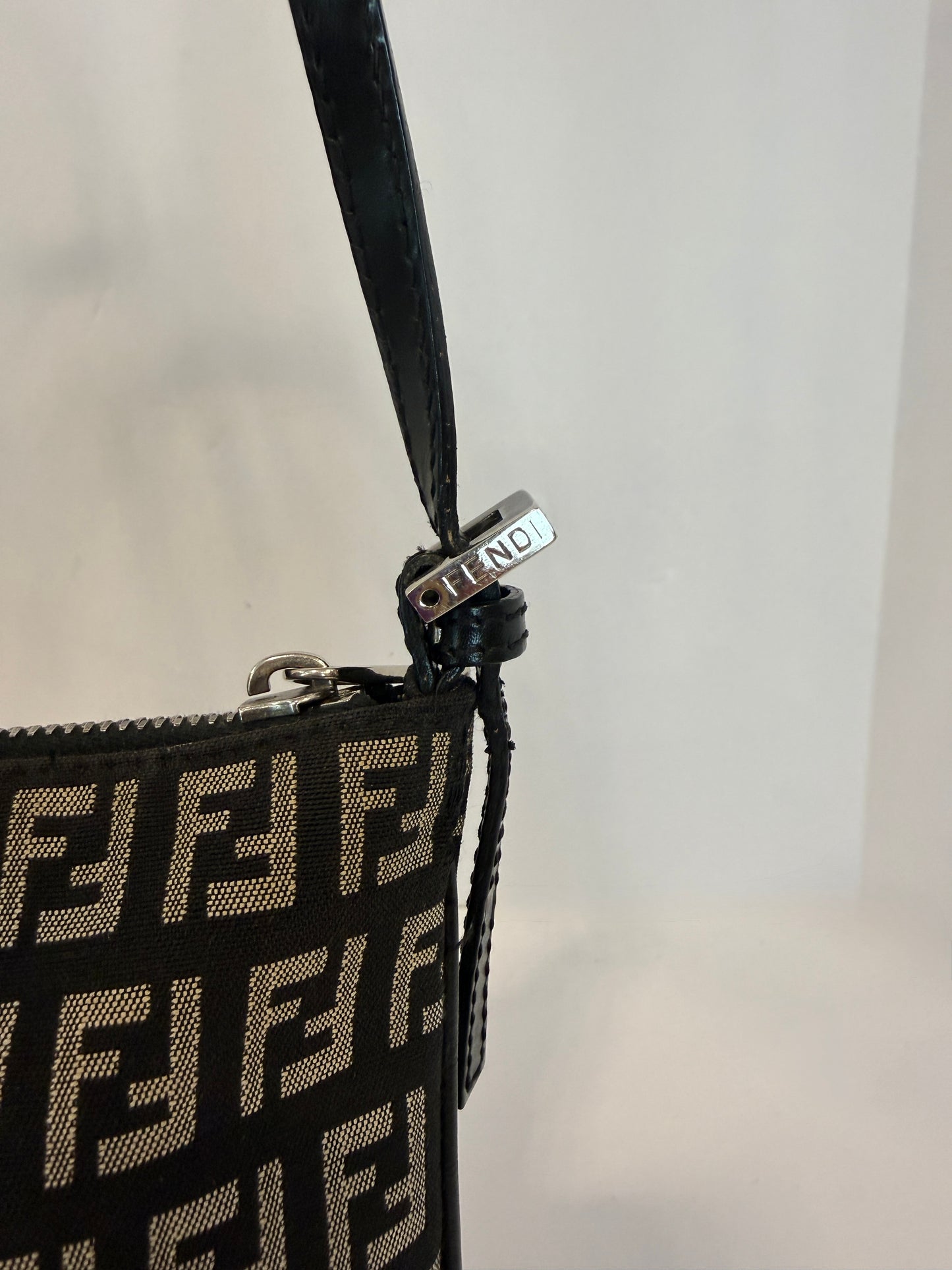 FENDI Zucchino Small Crossbody Monogram Bag