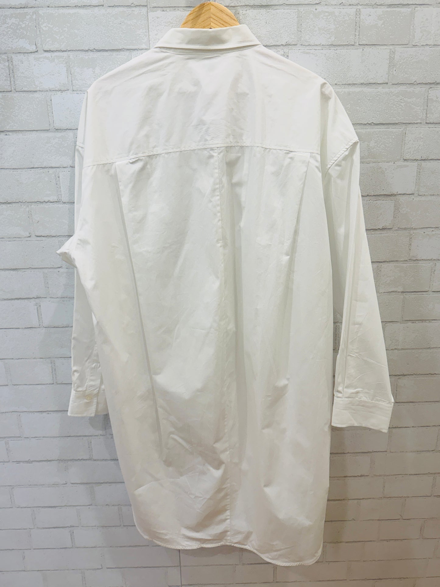 TOTEME LS Cotton Poplin Midi Shirt Dress / S-EU36