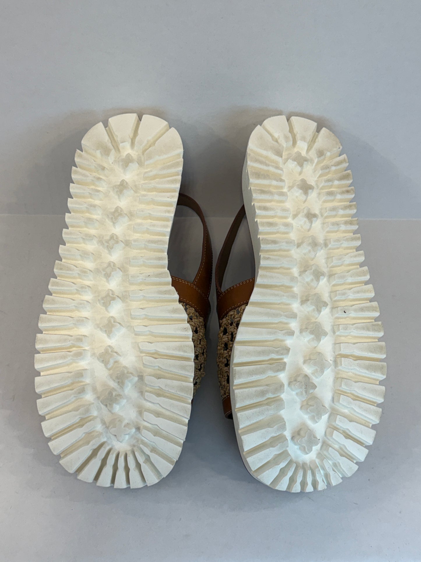 LABUCQ Leather Panama Slingback Sandals/US10.5-EU41
