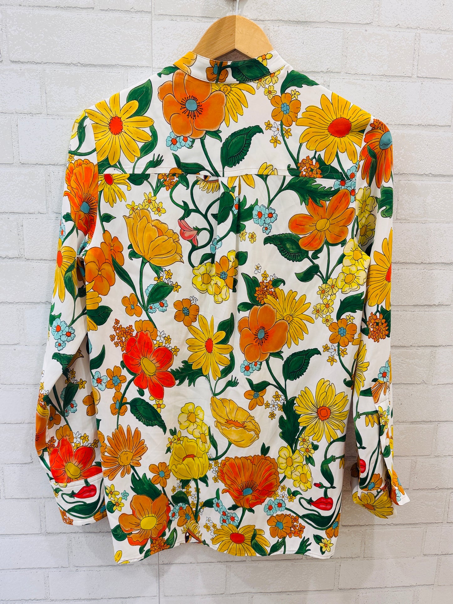 STELLA MCCARTNEY LS Floral Print Shirt / M-EU38