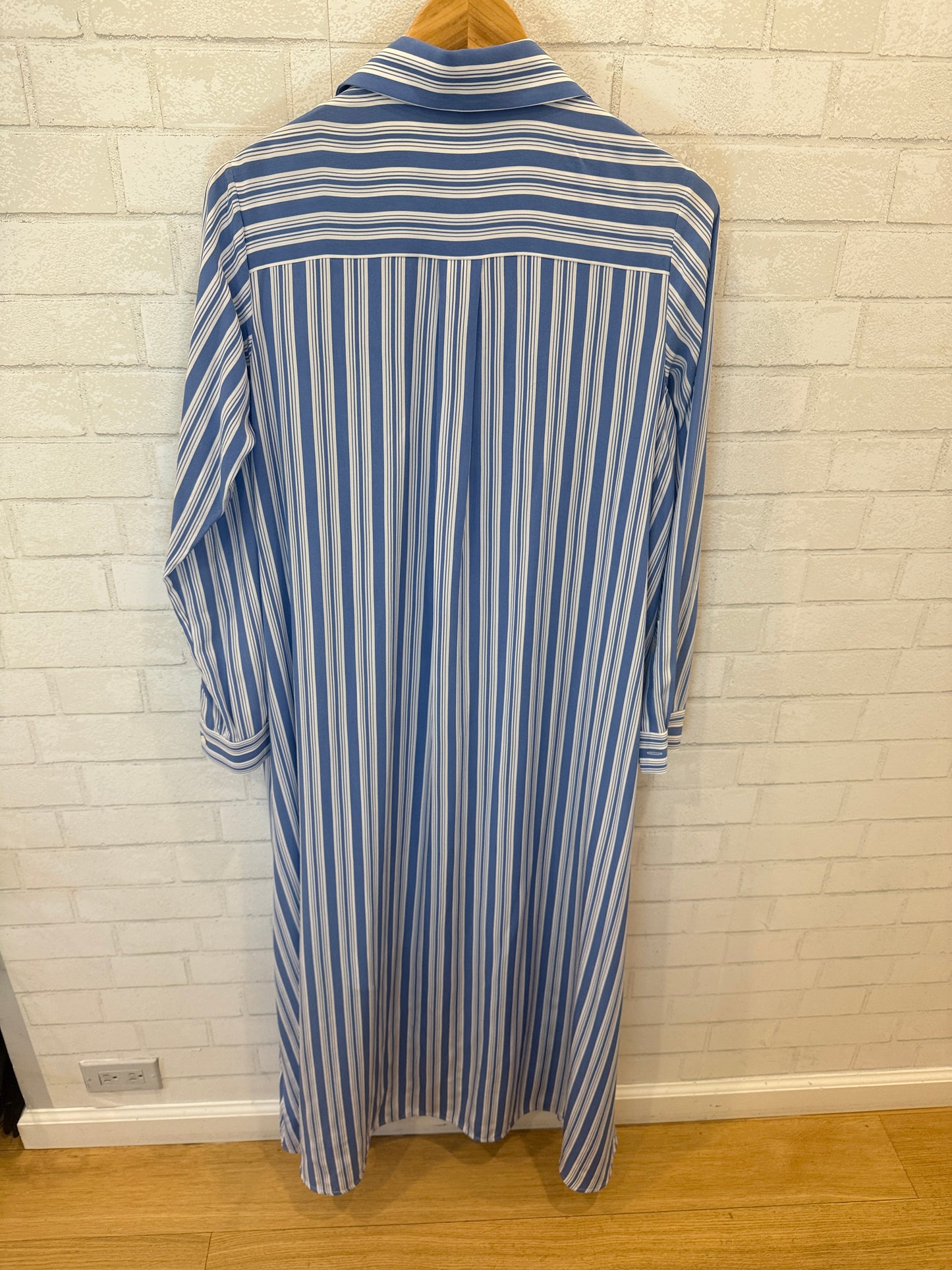 MICHAEL KORS COLLECTION LS Silk Asymmetric ShirtDress / XS