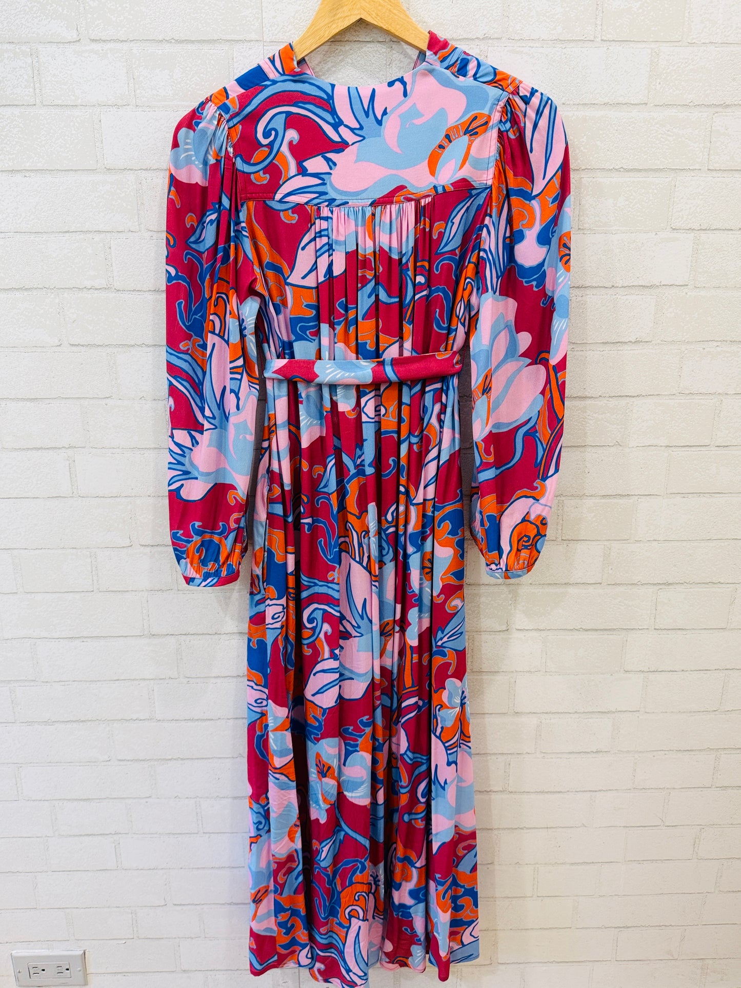 WEEKEND MAX MARA LS Flower Print Maxi Dress / XS-US0