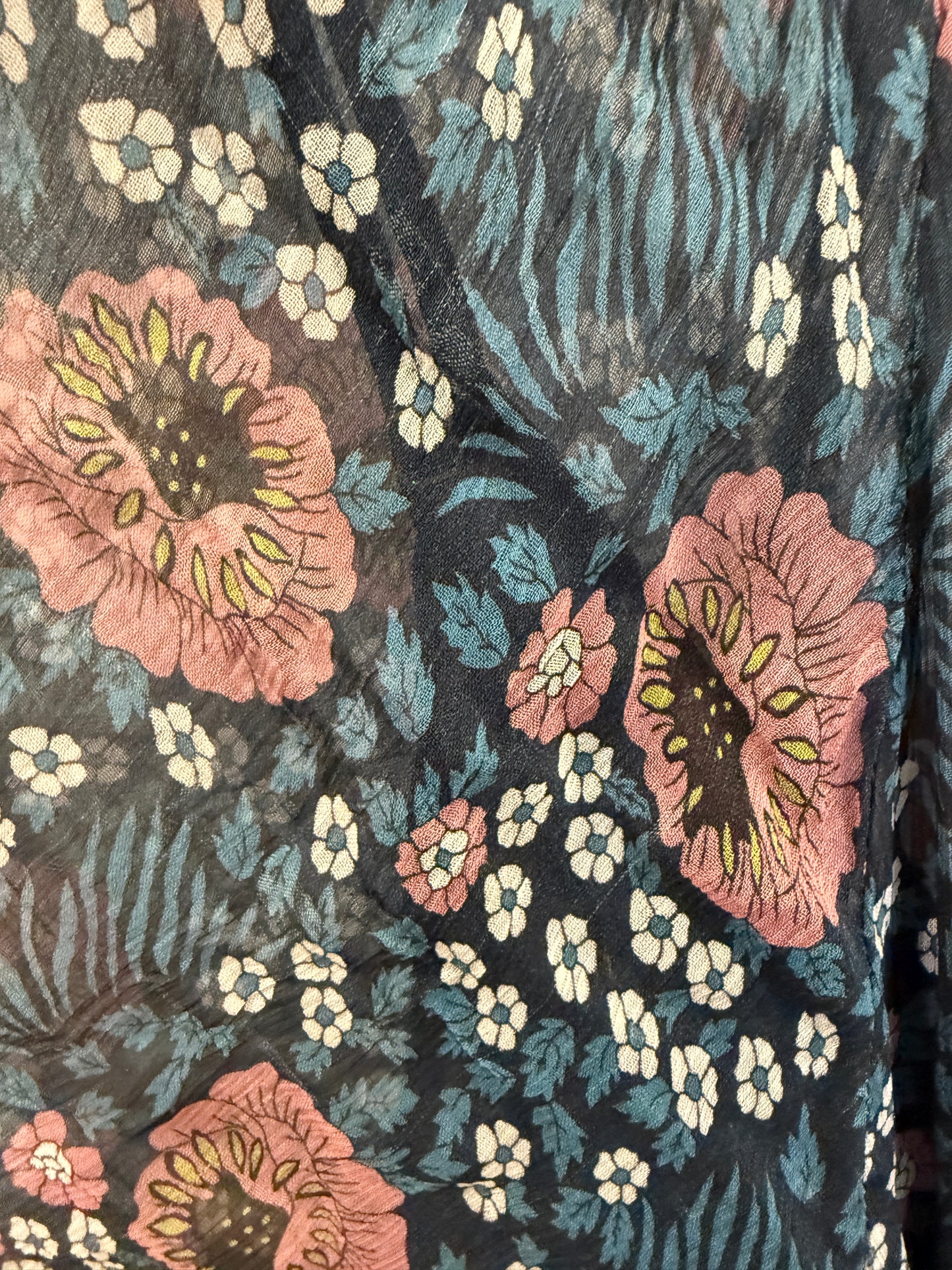 NATHALIE MARTIN LS Lainy Flower Print Maxi Dress with Belt/S