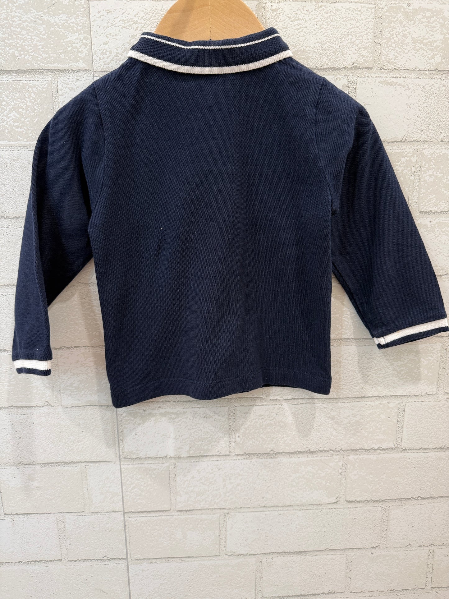 JACADI LS Tee Shirt With Logo SIgn/ 18M