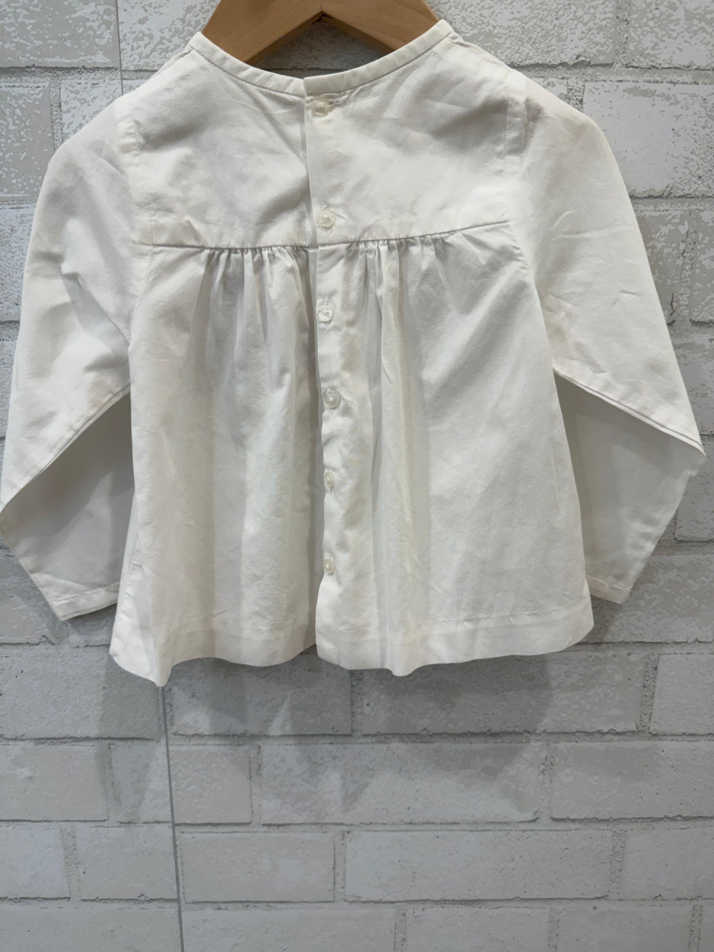 JACADI LS button Up In The Back Round col/ 24M