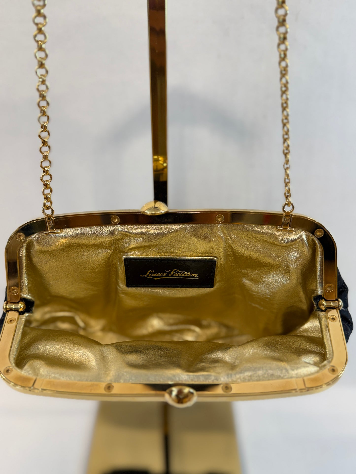 LOUIS VUITTON Limited Edition Satin Monogram Aumoniere
