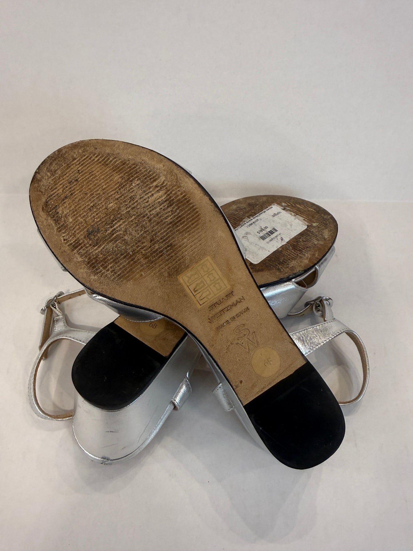 STUART WEITZMAN Ankle Strap Wedge Sandal / US6-EU37