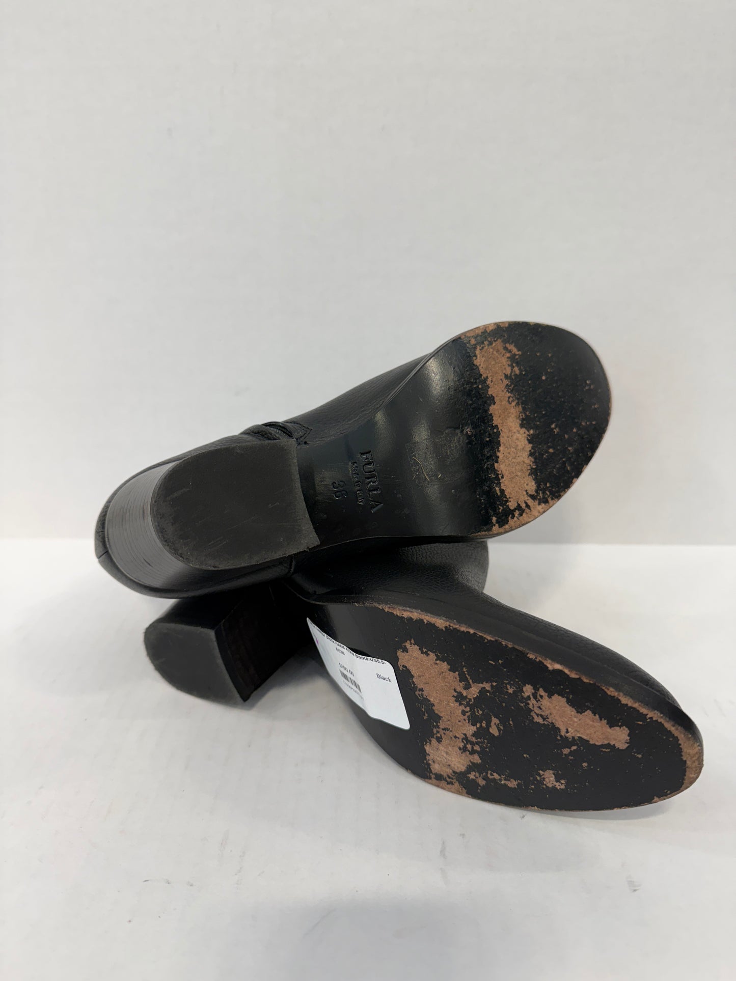 FURLA Leather Block Heels Ankle Boots/US5.5-EU36