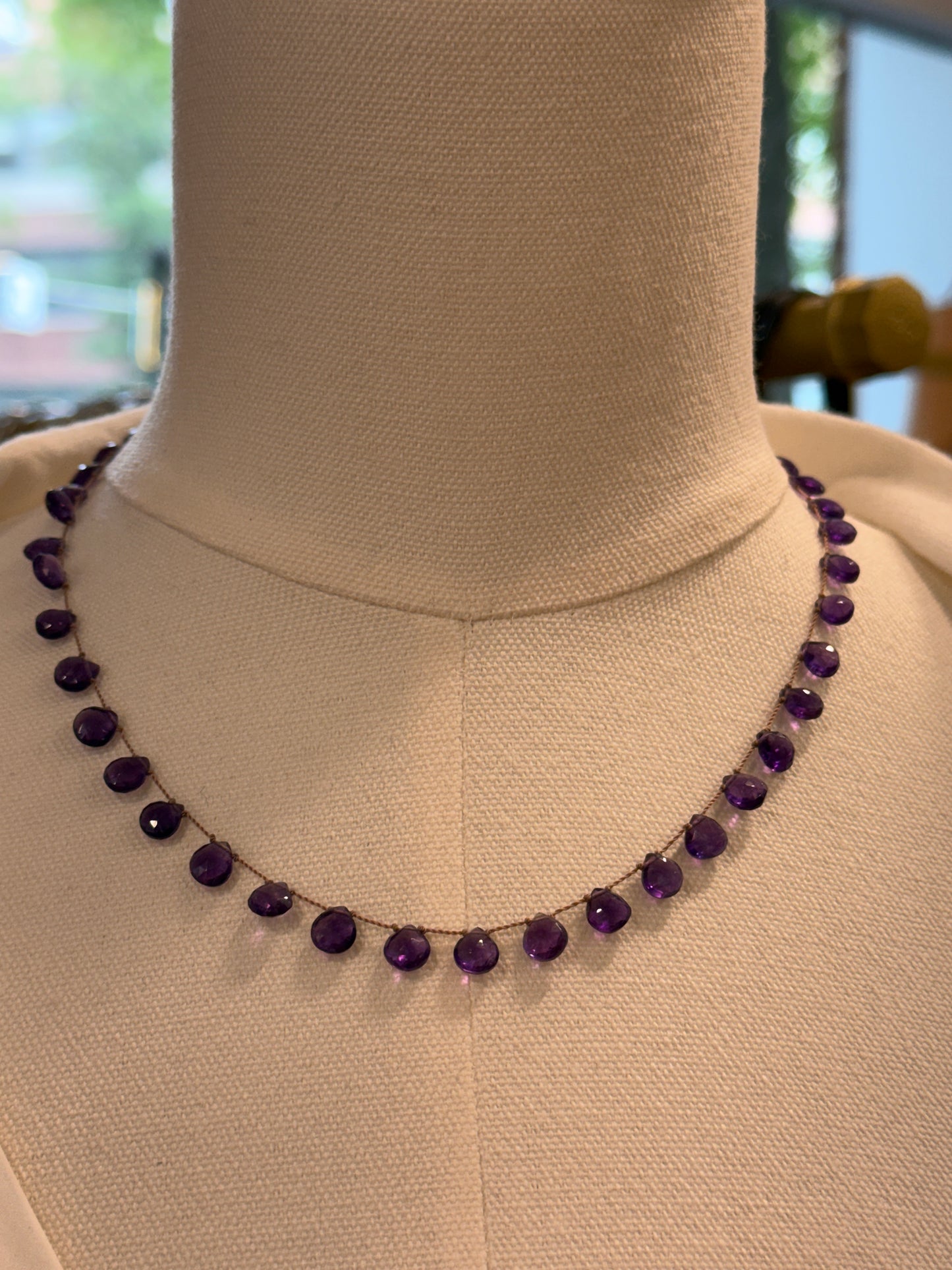 NO BRAND Amethyst Beads Necklace