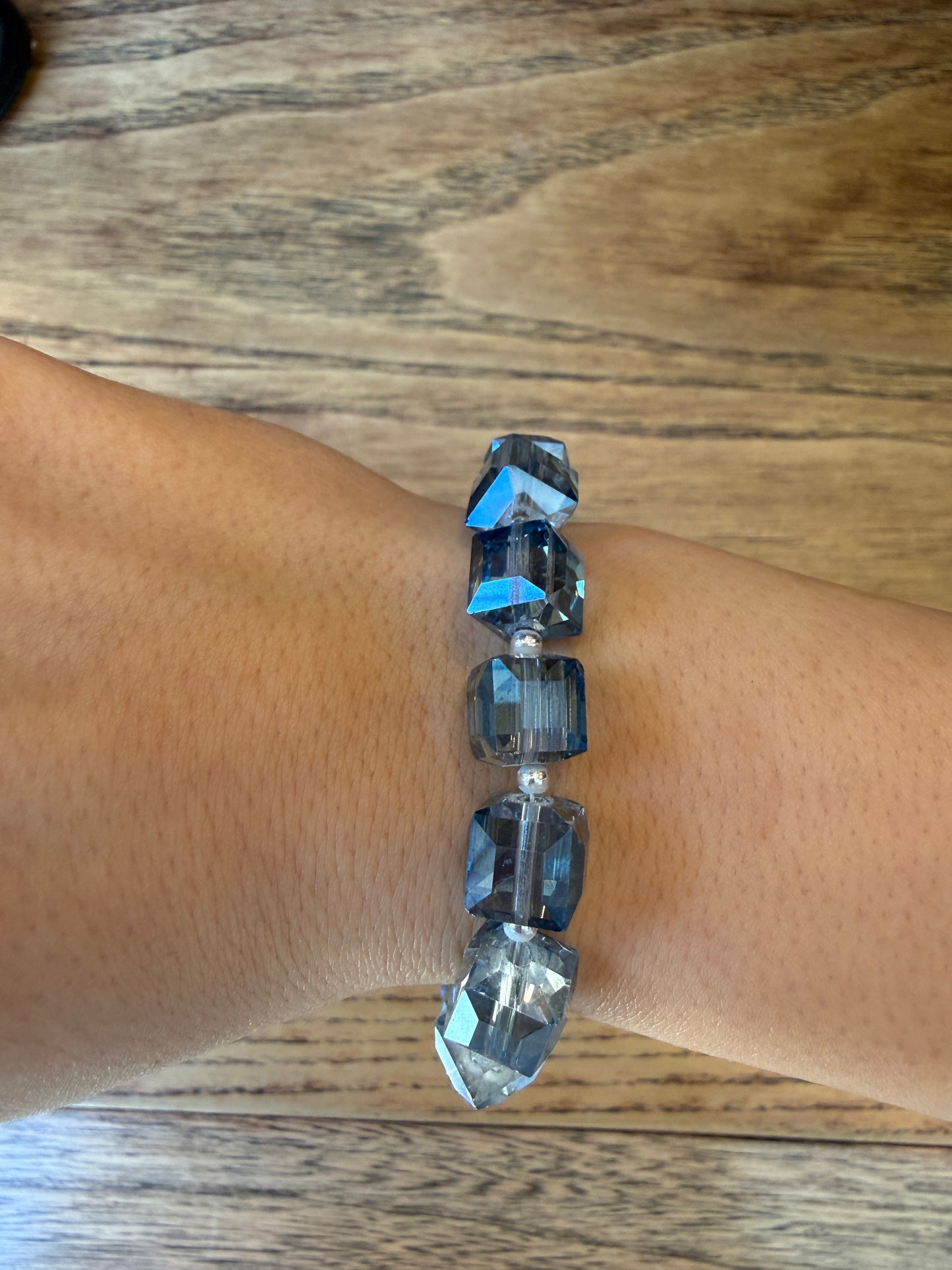 NO BRAND Crystal Squares Bracelet