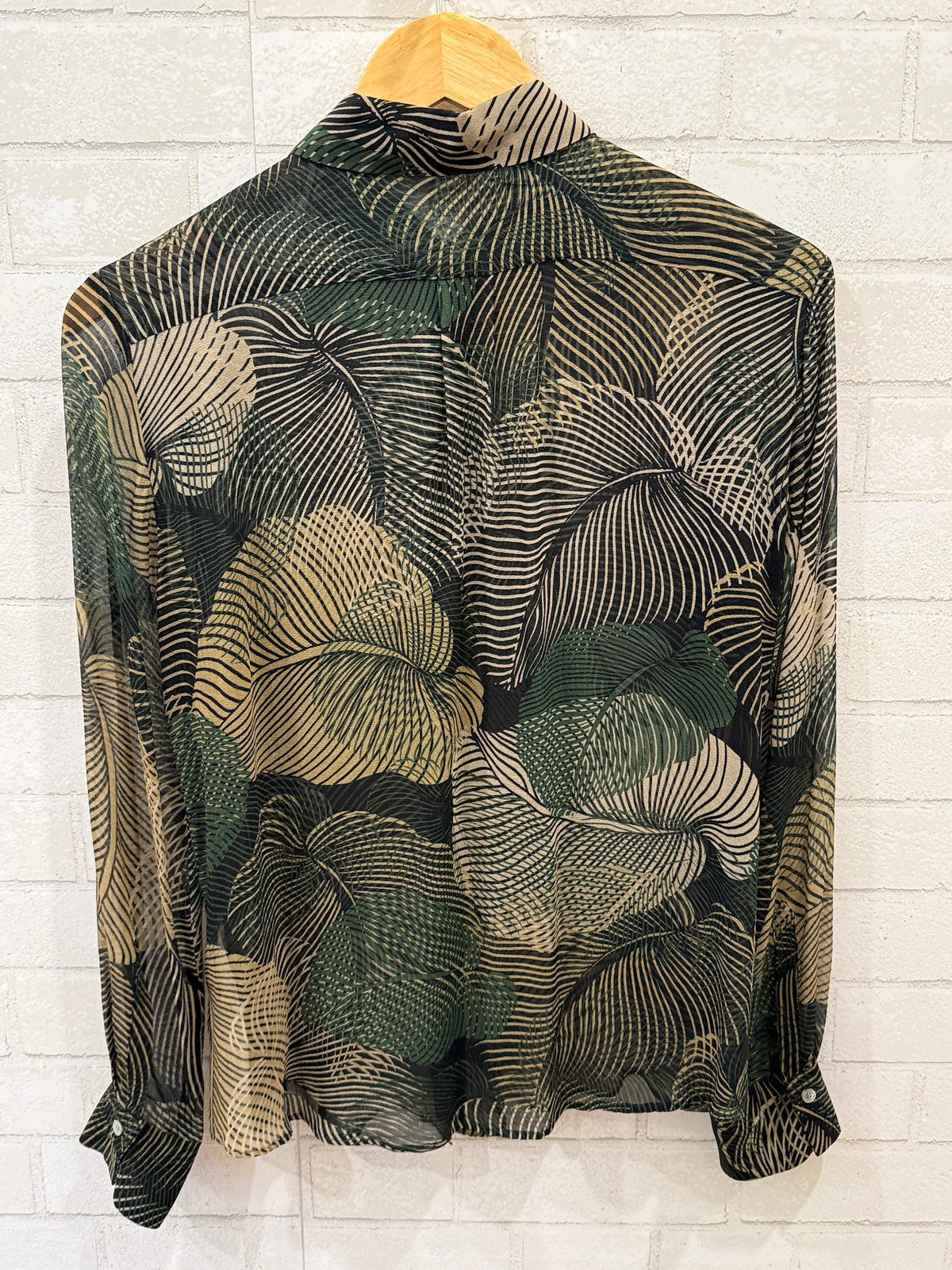 HARTFORD LS Leaves Print Shirt/S