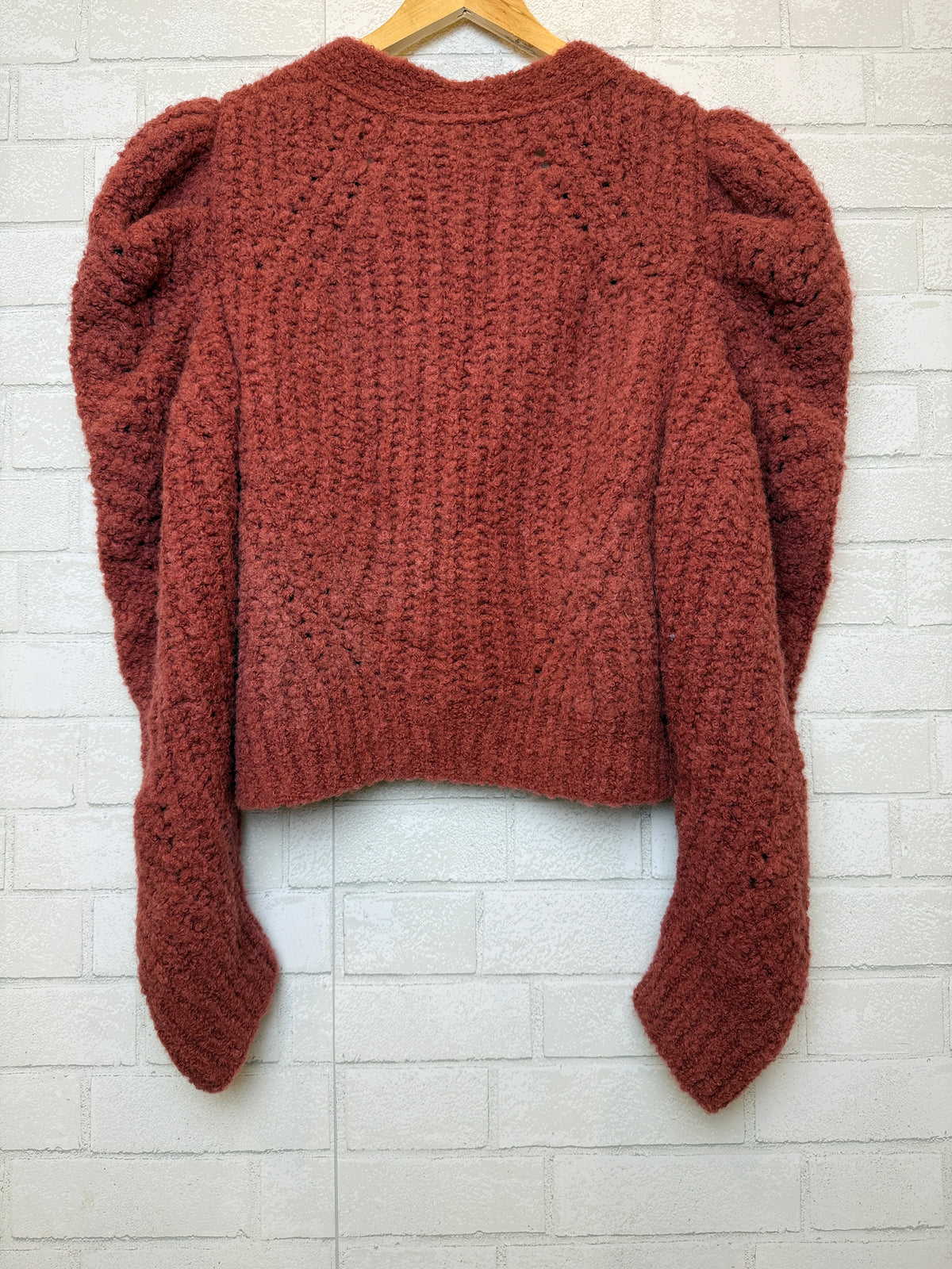 ULLA JOHNSON NWT Alpaca Balloon LS Cardigan/XL