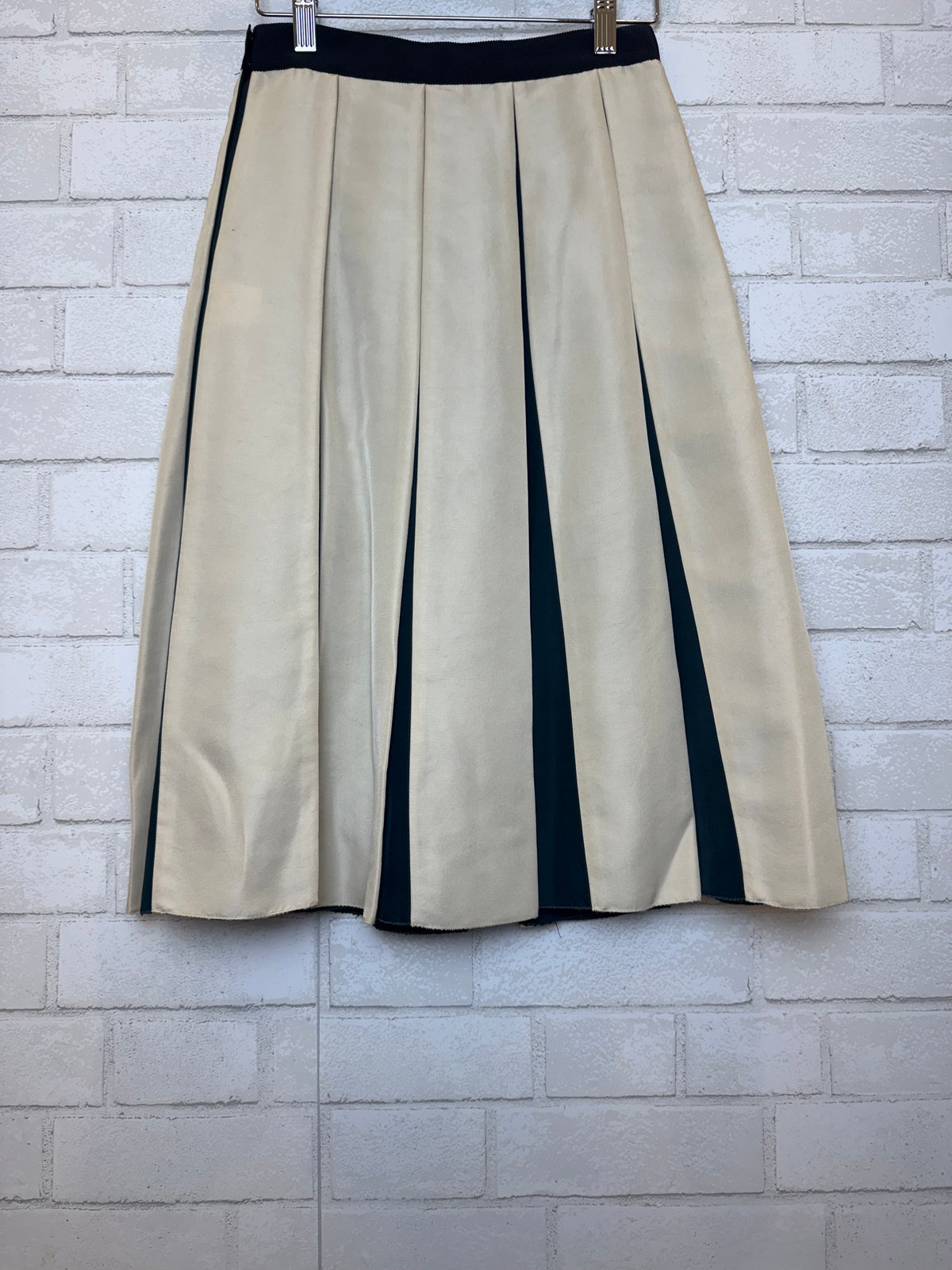 LANVIN Silk Midi Pleated Skirt/XS-EU34