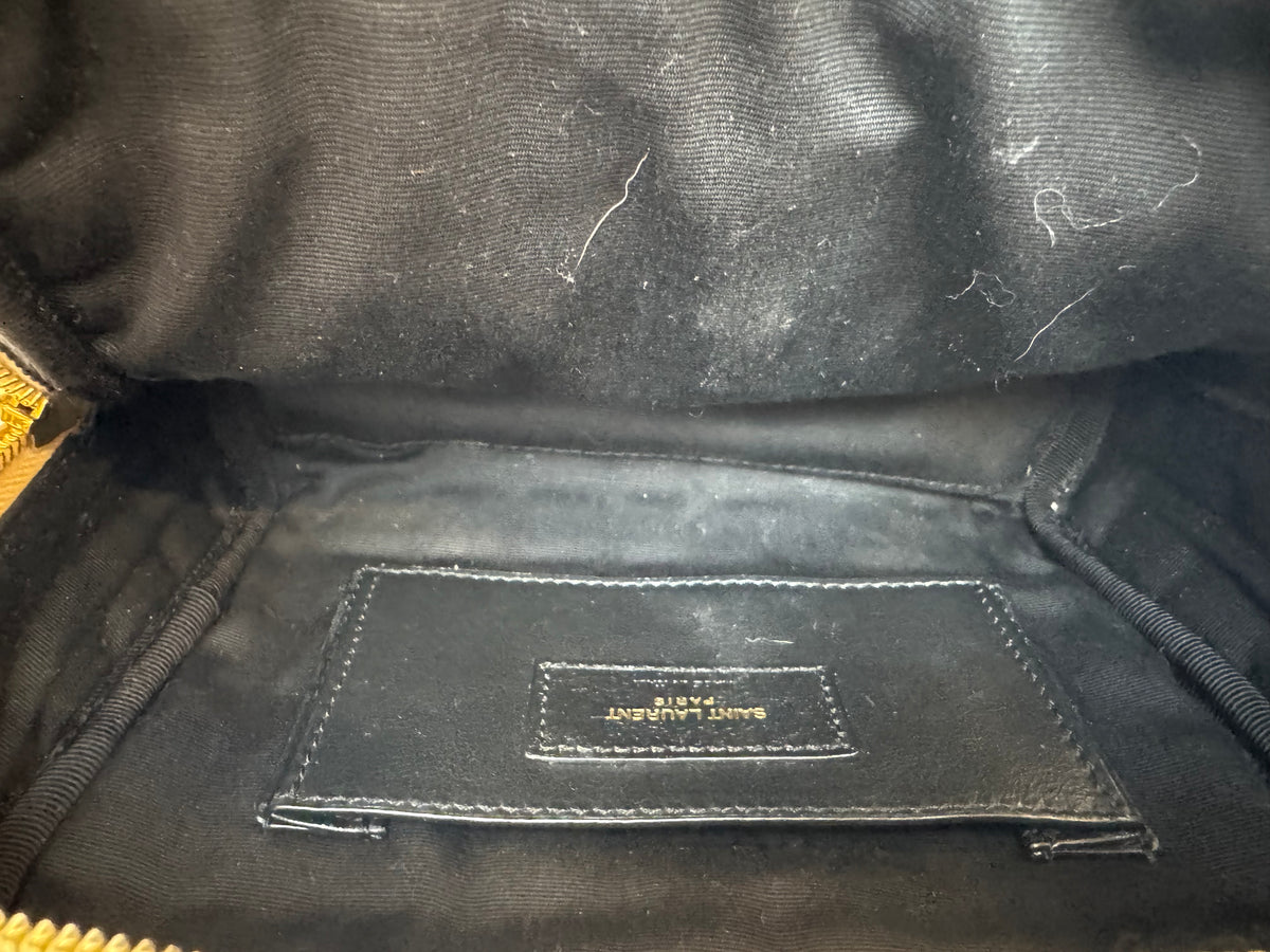 YSL Leather Quilted Cassandre Mini Camera Bag